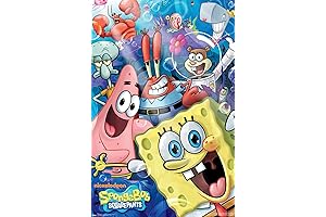 Trends International SpongeBob SquarePants Joy Wall Poster (22.375" x 34") Premium Unframed