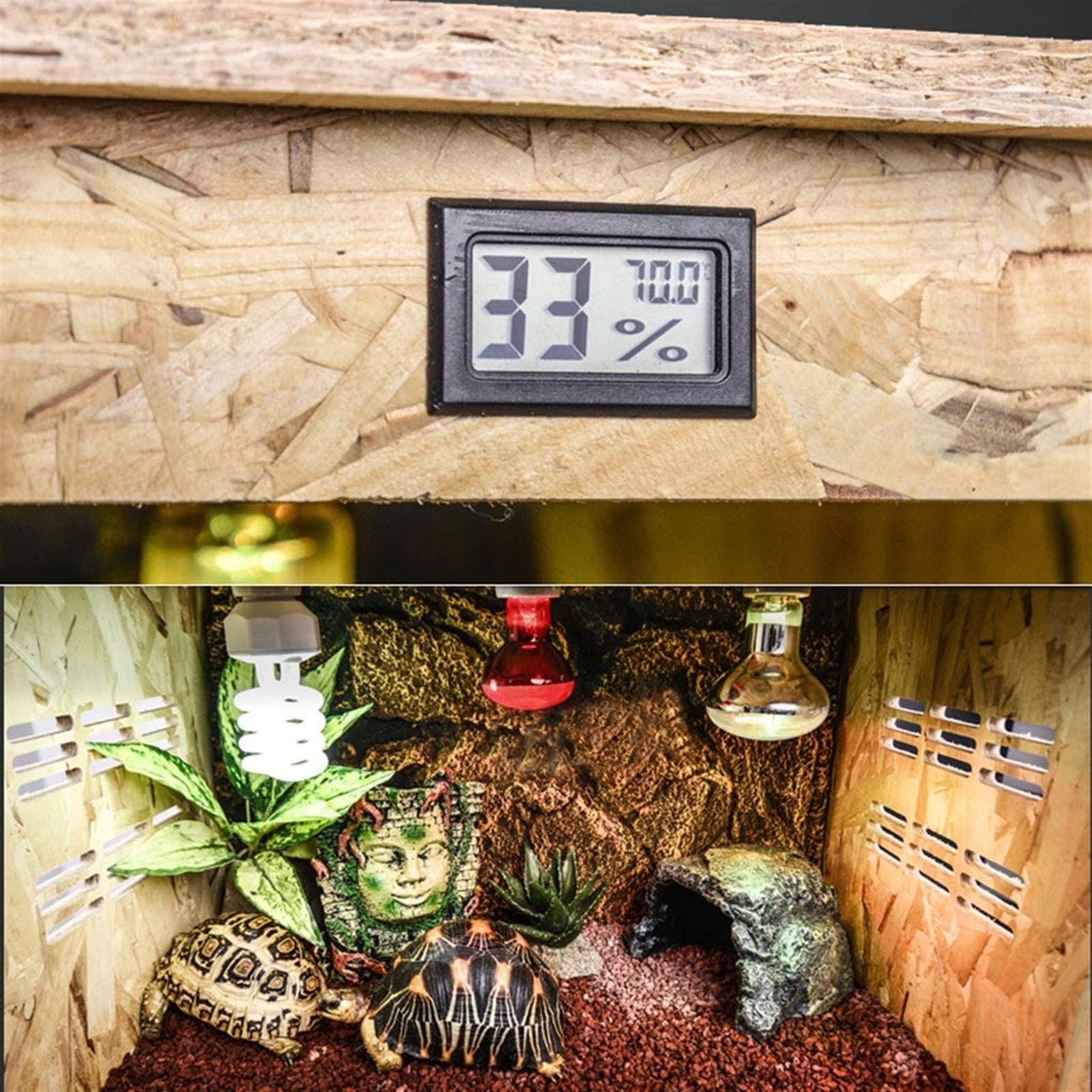 Scatola per alimentazione rettili Allevamento Vivaio Custodia in acrilico trasparente per habitat per insetti, terrario, per serpenti, ragni, lucertole, scorpioni, centopiedi (marrone 120*55*55 cm)