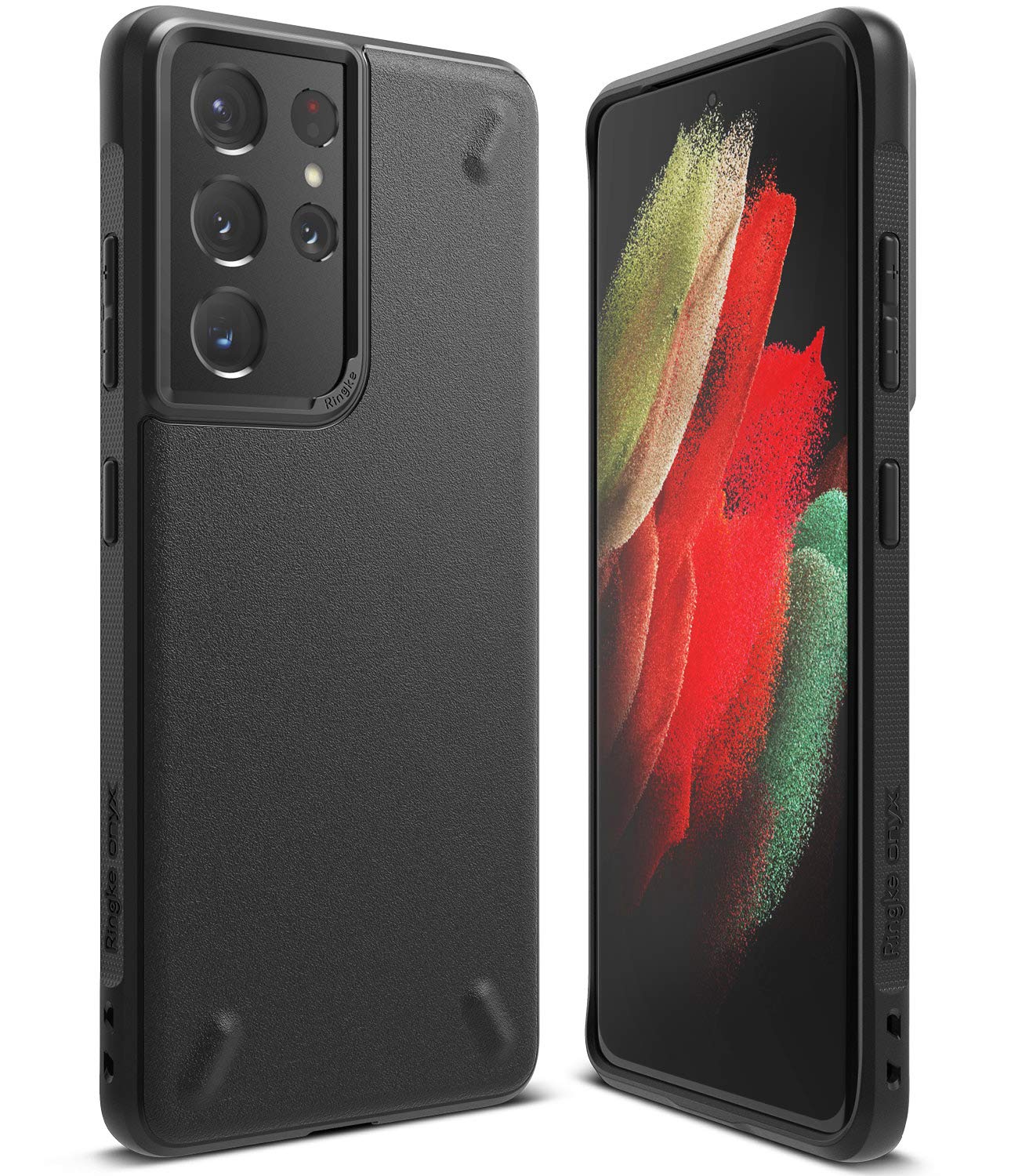 Ringke Onyx for Galaxy S21 Ultra Case Back Cover, [Extreme Tough] Rugged Flexible Protection Durable Anti-Slip TPU Heavy Impact Shock Absorbent for Galaxy S21 Ultra Back Cover Case - Black (B08RZ7GYWS) Amazon Price History, Amazon Price Tracker