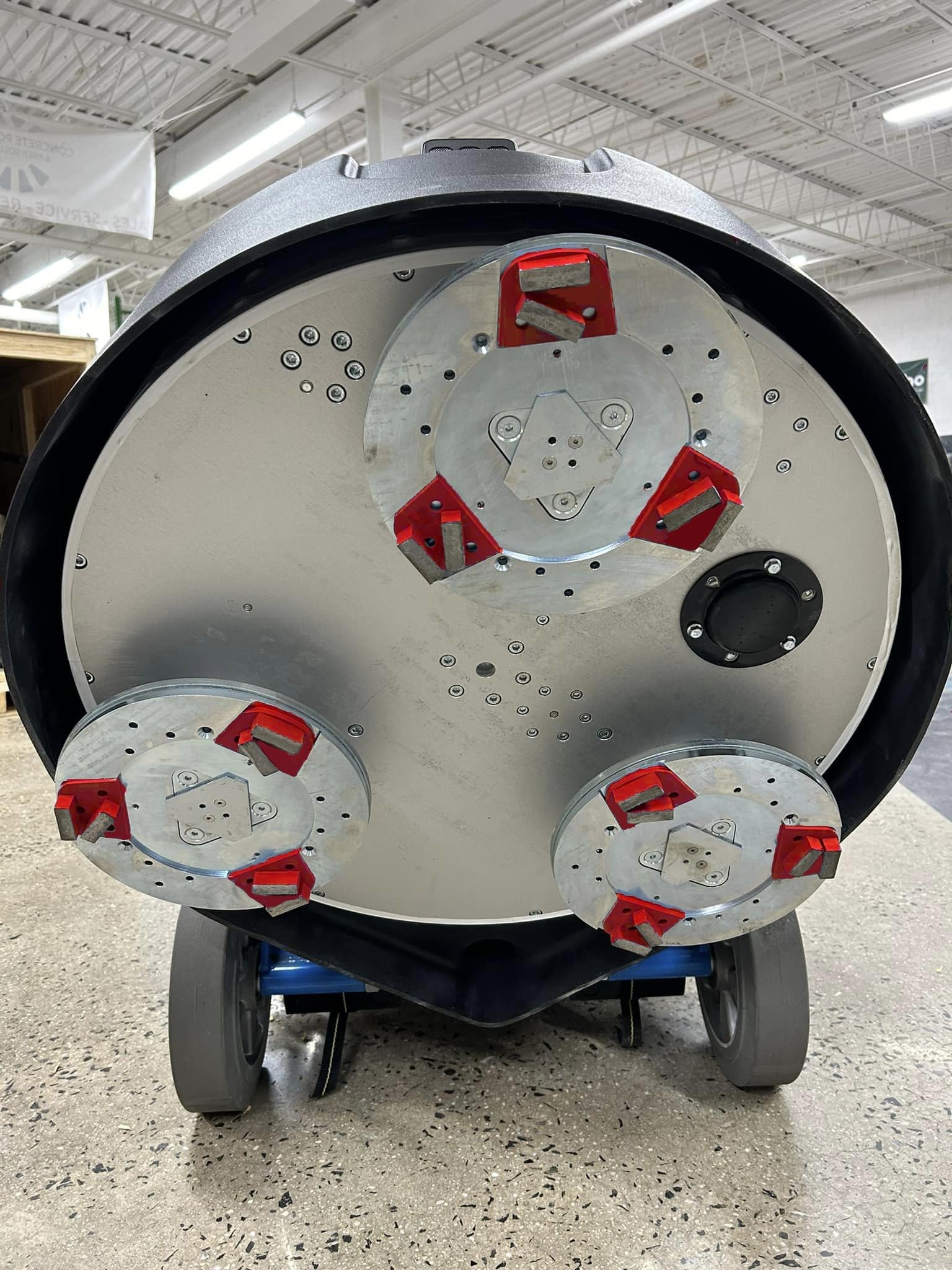 Disco de molienda de suelo de hormigón, zapatas de molienda de metal de diamante para preparación de hormigón, compatible con amoladoras Lavina Onfloor, grano 16 redondo único, grano duro 16, paquete