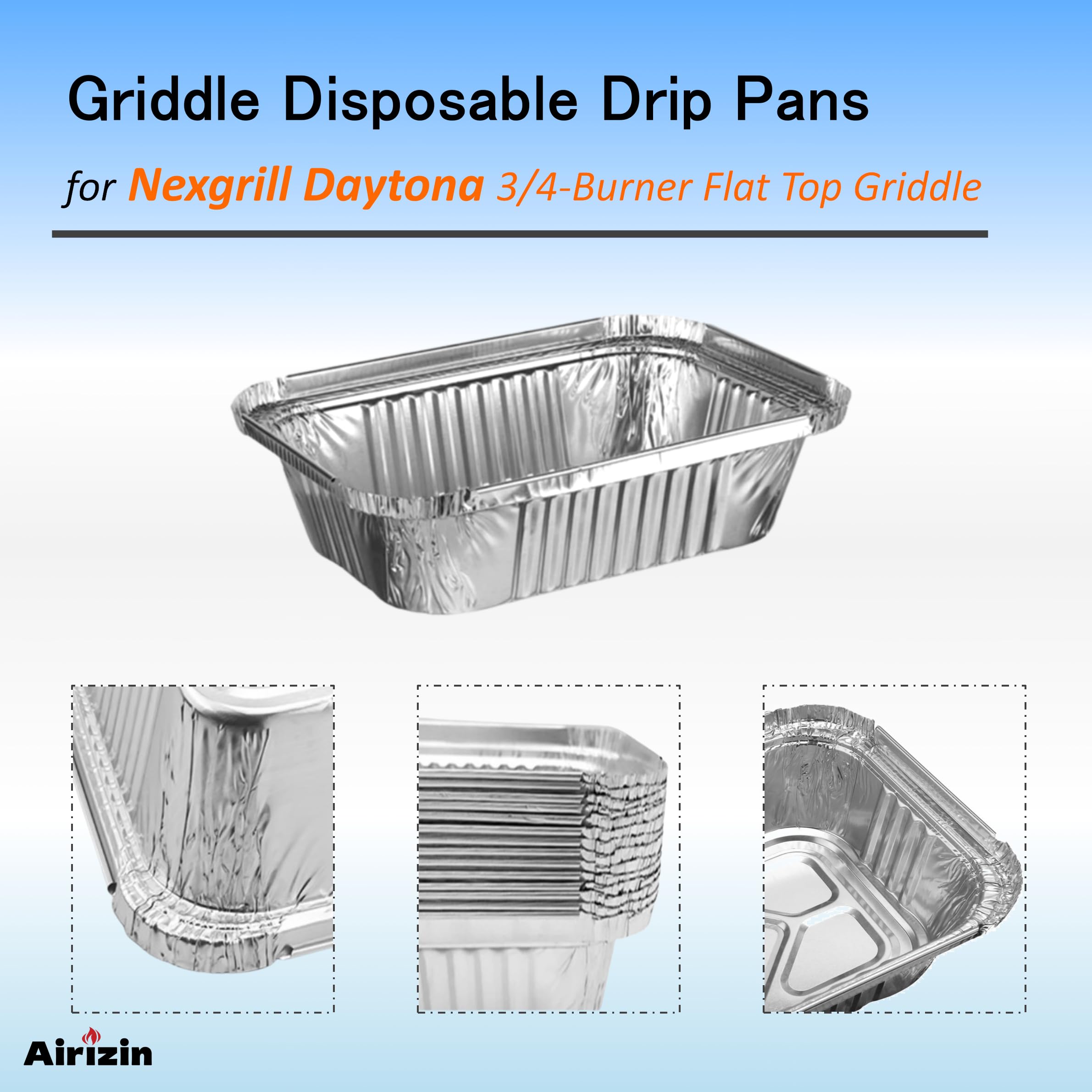 20 Pack Drip Cup Liners Replacement for Nexgrill Daytona 30 in./36 in. Flat Top Griddle 720-1057/720-1058 Accessories