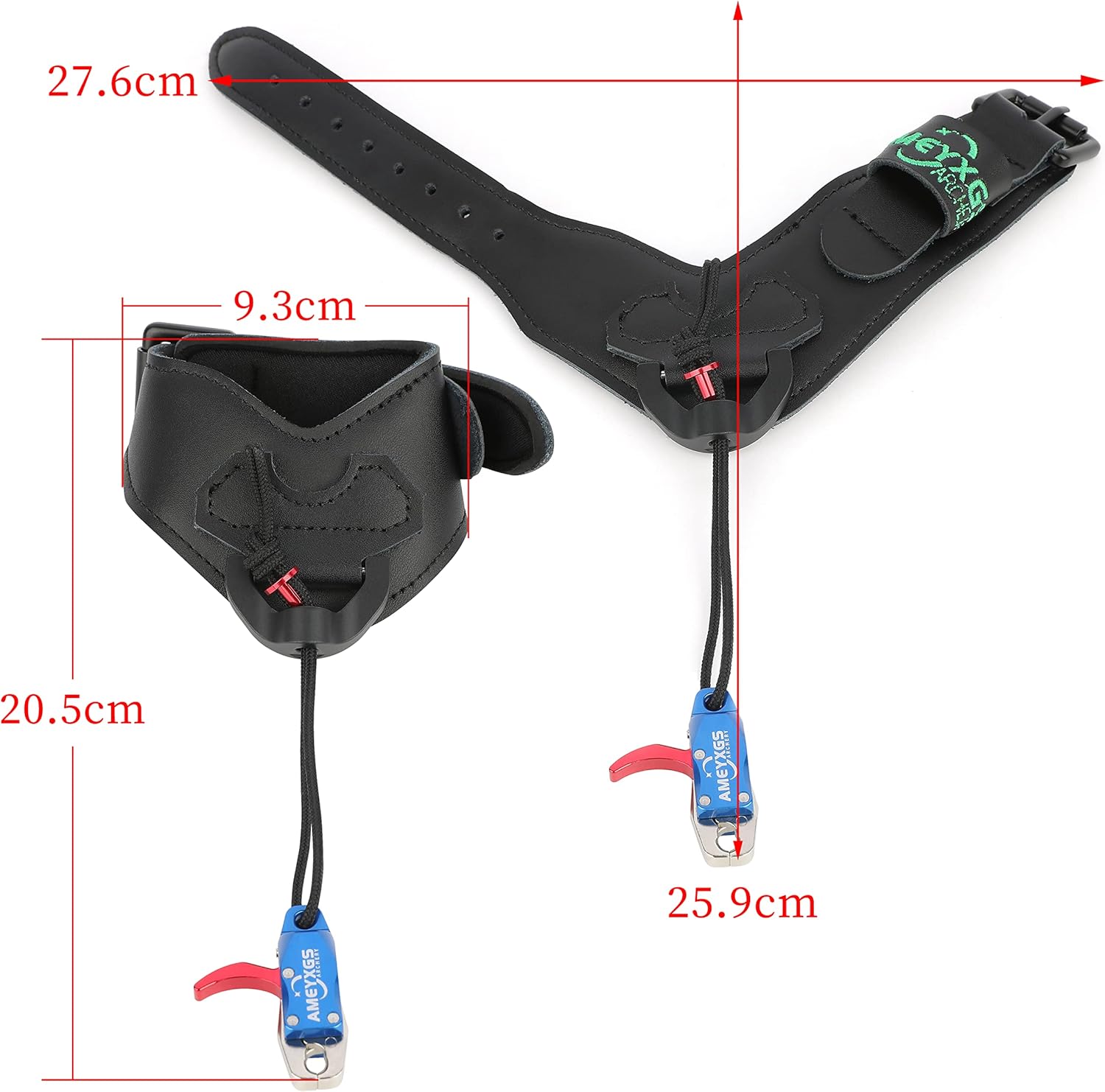 Archery Compound Bow Release Aid Adjustable Release Trigger with Black Buckle Shooting Hunting Accessories for Adult/Youth