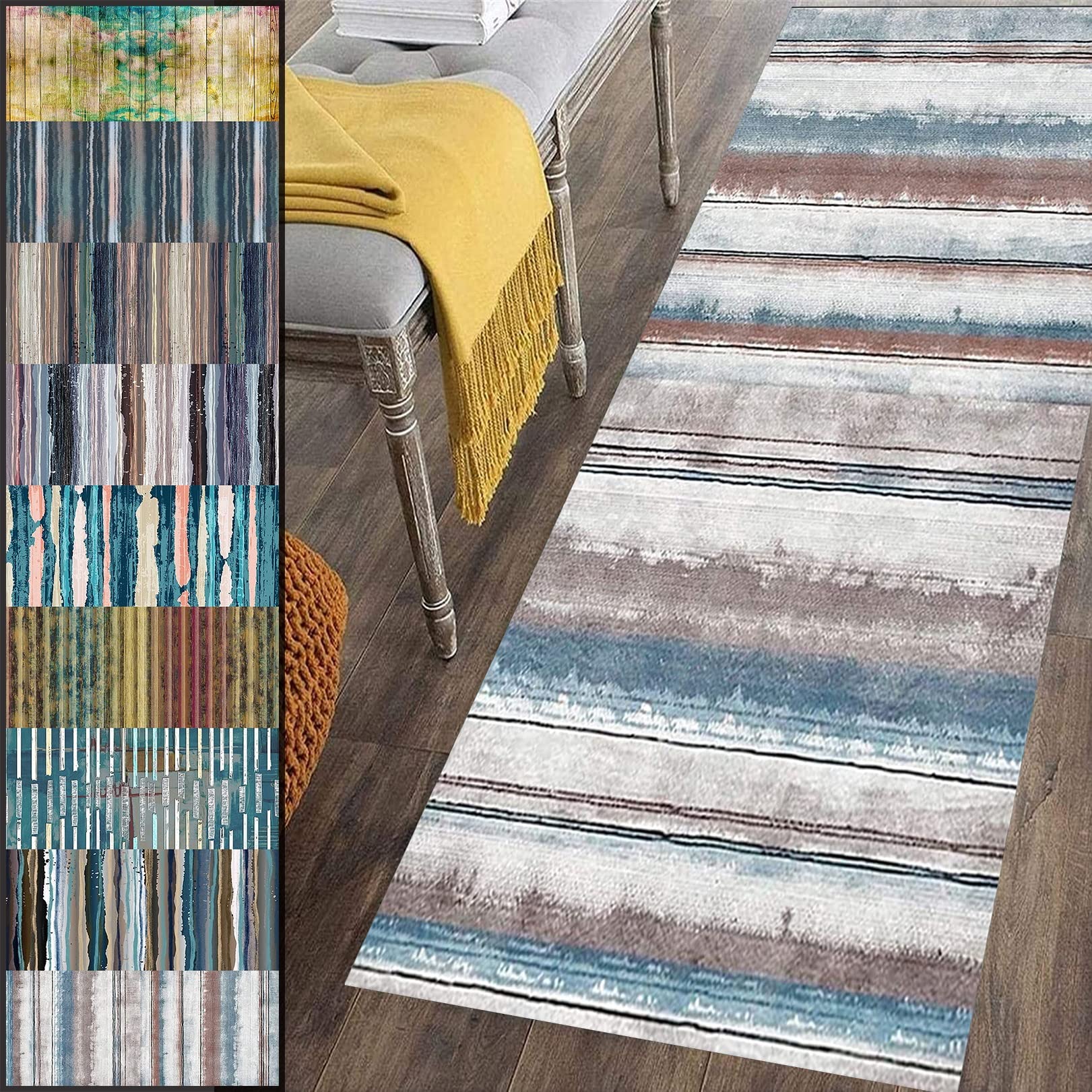Dywanik Couloir kran 40 x 210 cm, antypoślizgowy, zmywalny, łatwy do czyszczenia, długa ręka do gotowania, jedzenia, I 23160