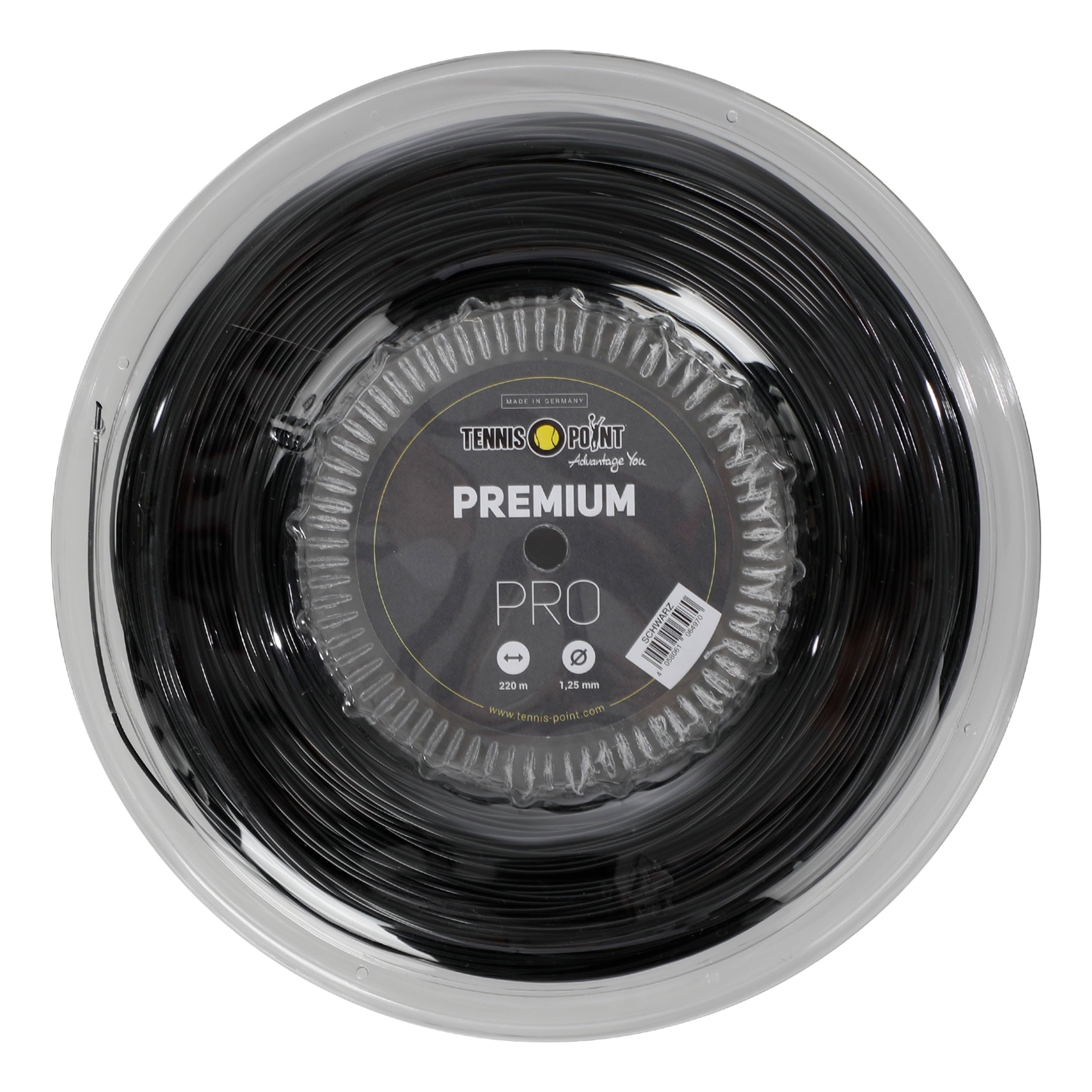 Tennis-Point Premium PRO Rotolo di Corde 220m Saitenstärke