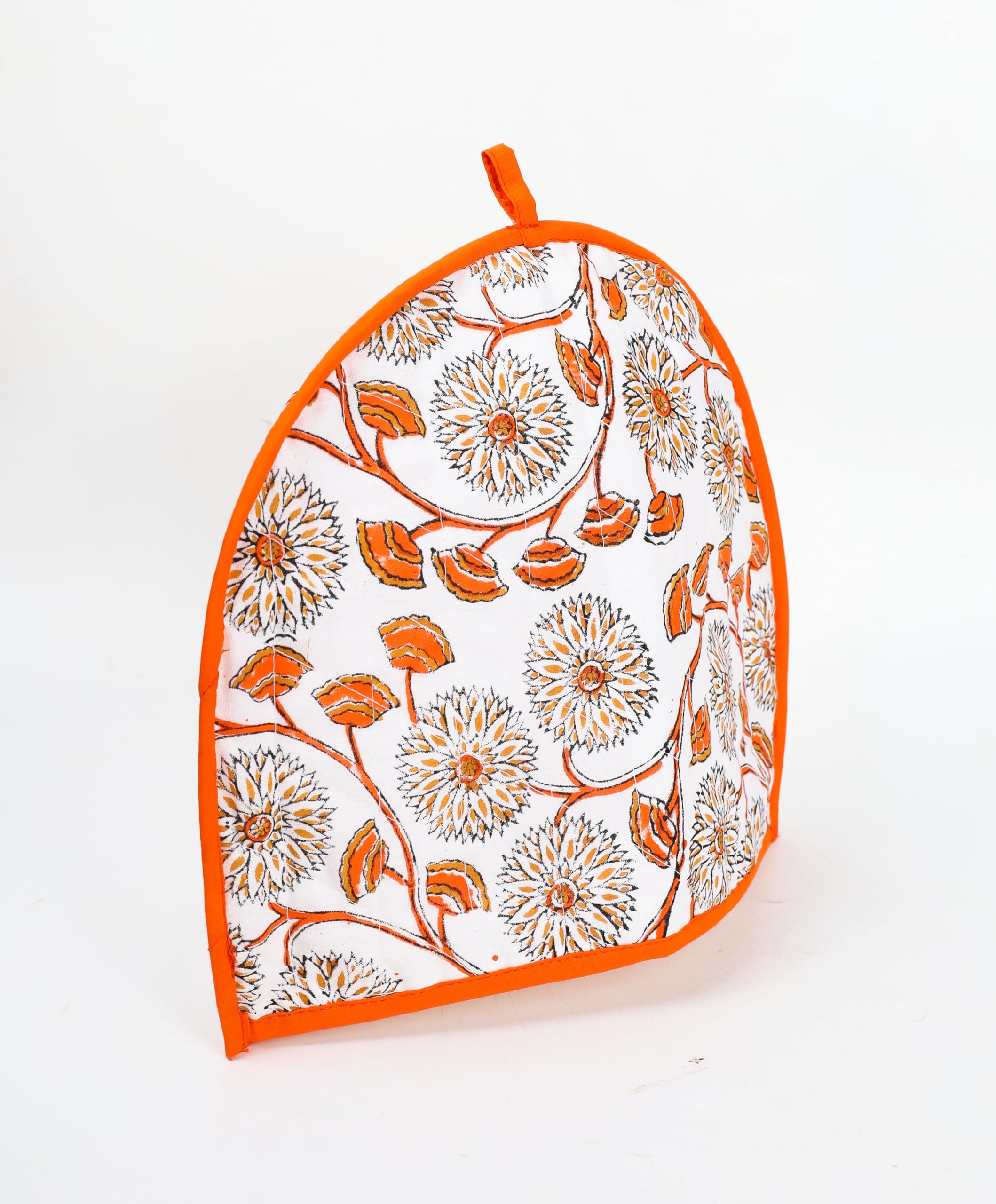 White and Silver Tea Cosy Cotton Kitchen Accessories White and Silver Color Royal Tea Cozy