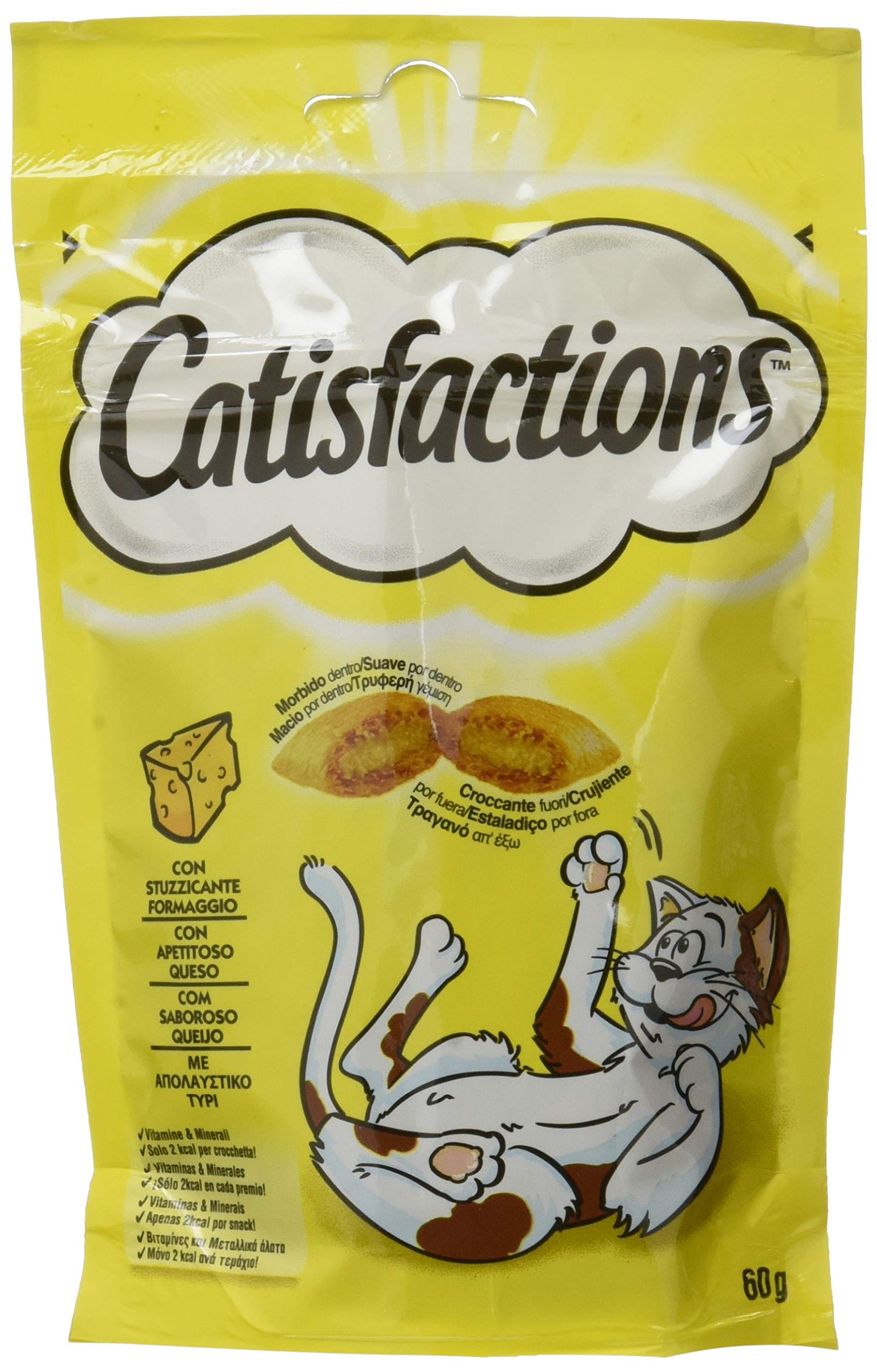Catisfactions Verschiedene Snacks für Katzen, gemischte Box mit 3 Geschmacksrichtungen, 36 Stück