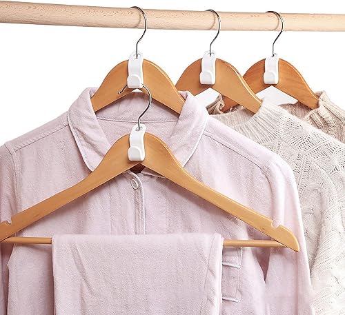 Miniatura 6 de Ganchos para colgar ropa, ganchos de plástico en cascada, ganchos extensores de conexión, ganchos de conexión para guardarropa, ahorro de espacio,