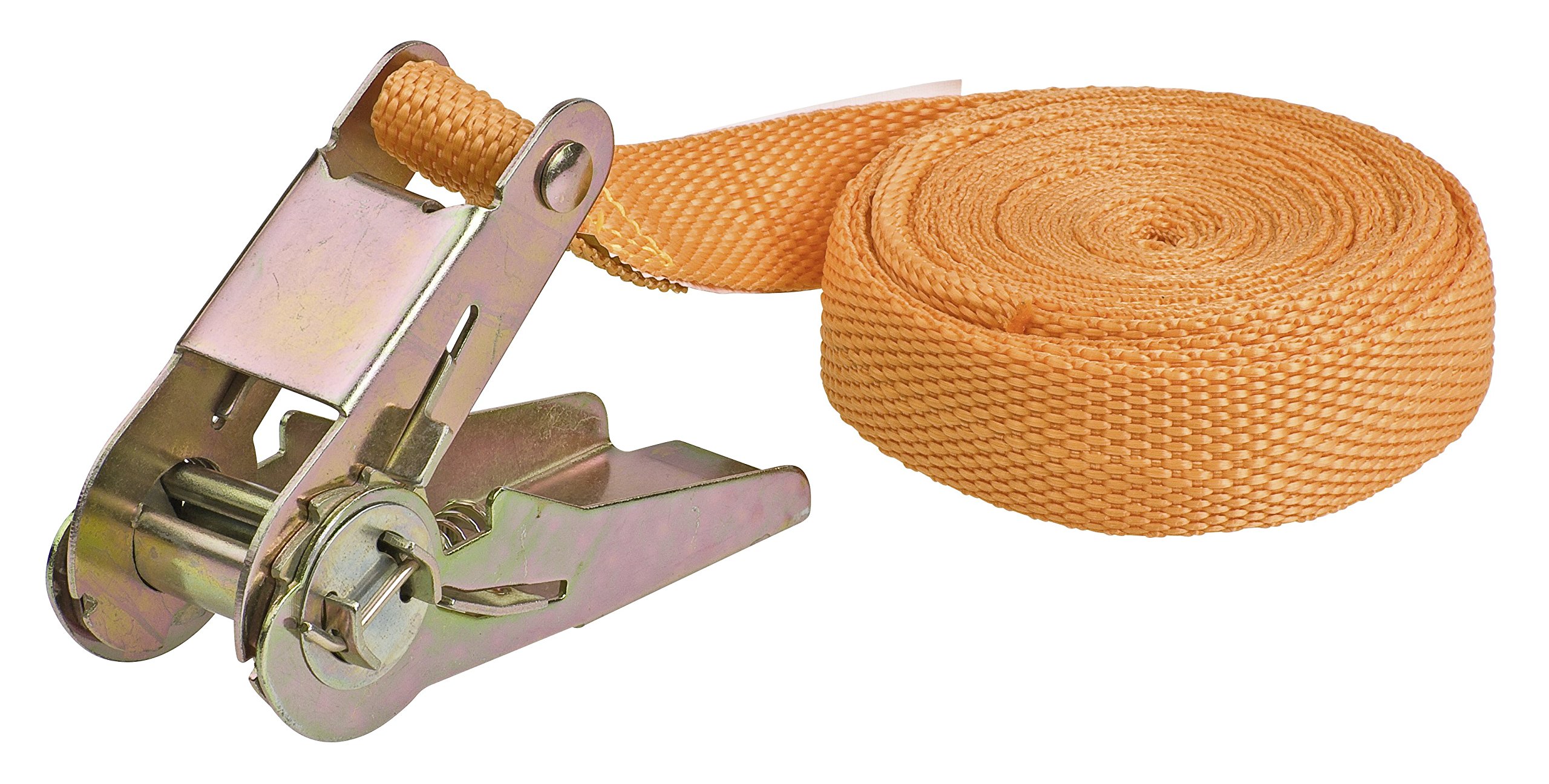 kwb Lashing Strap 4.5 M X 25 Mm, Made Of Hard-Wearing Polypropylene, With Test Plate and Galvanised Metal Ratchet, Without Hooks, Tüv / Gs Tested