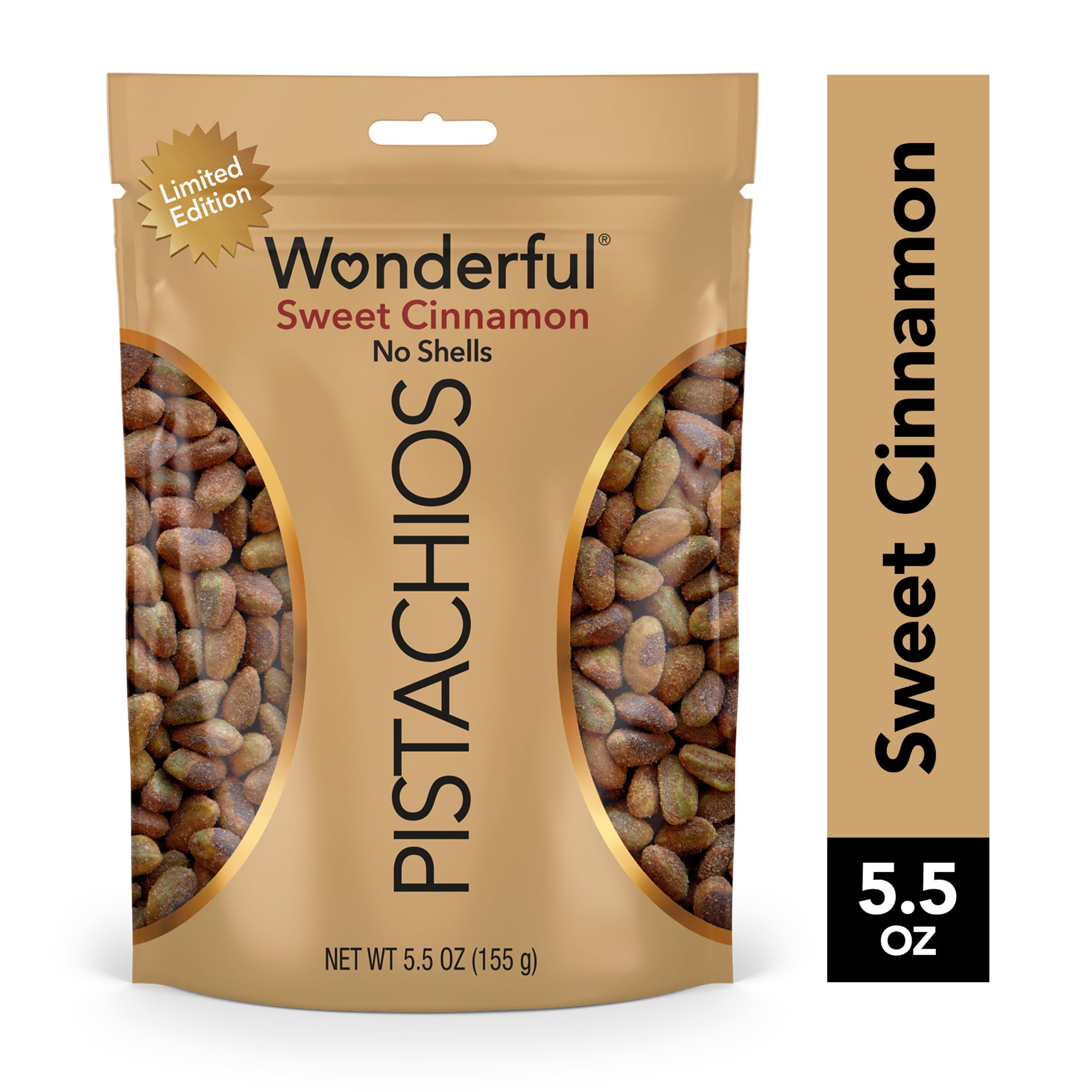 Amazon.com : Wonderful Pistachios No Shells, Sweet Cinnamon