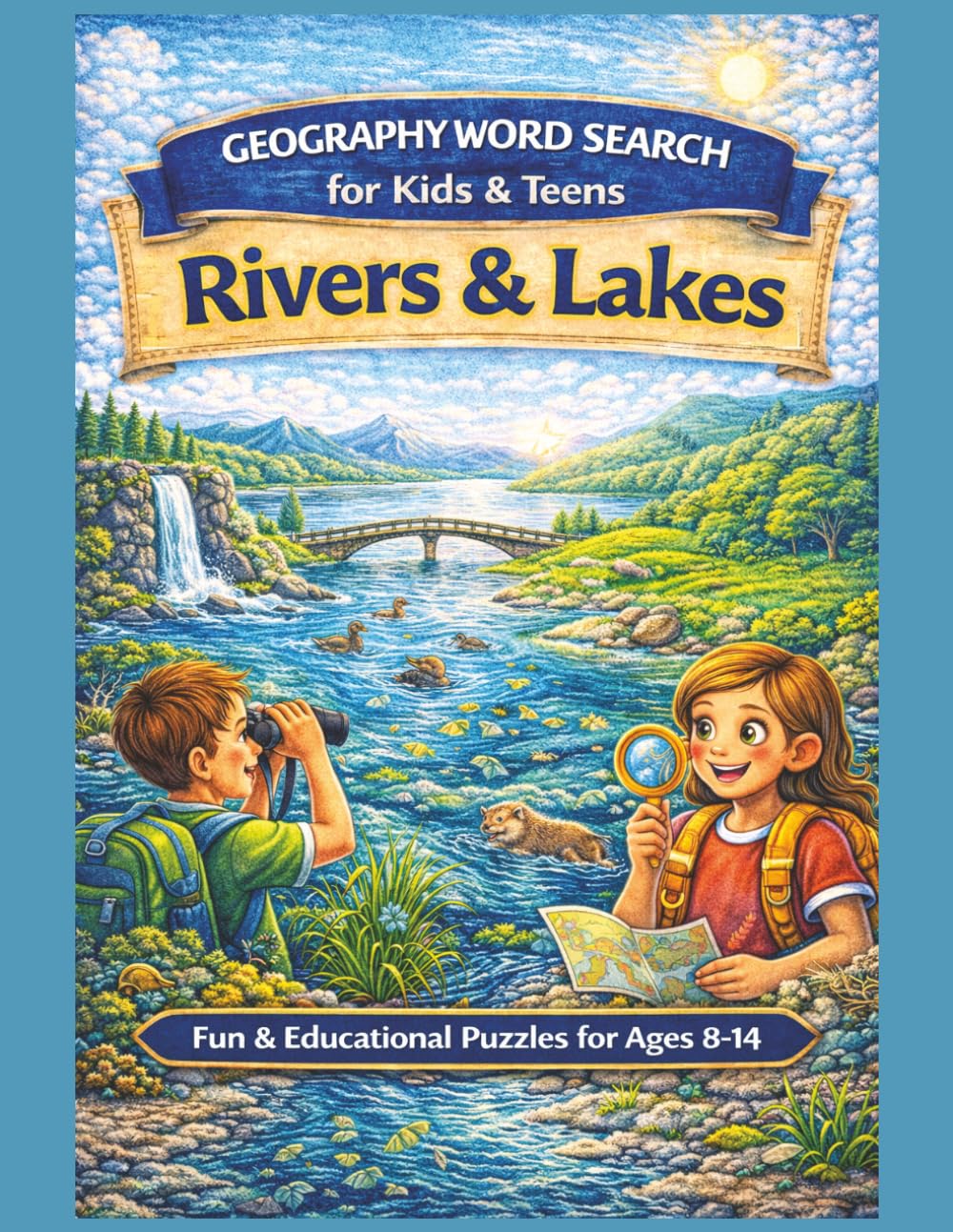 Geography Word Search for Kids & Teens: Rivers & Lakes: Fun & Educational River and Lake Geography Puzzles for Ages 8–14 (Geography Word Search Series, Explore The World One Word At A Time.)