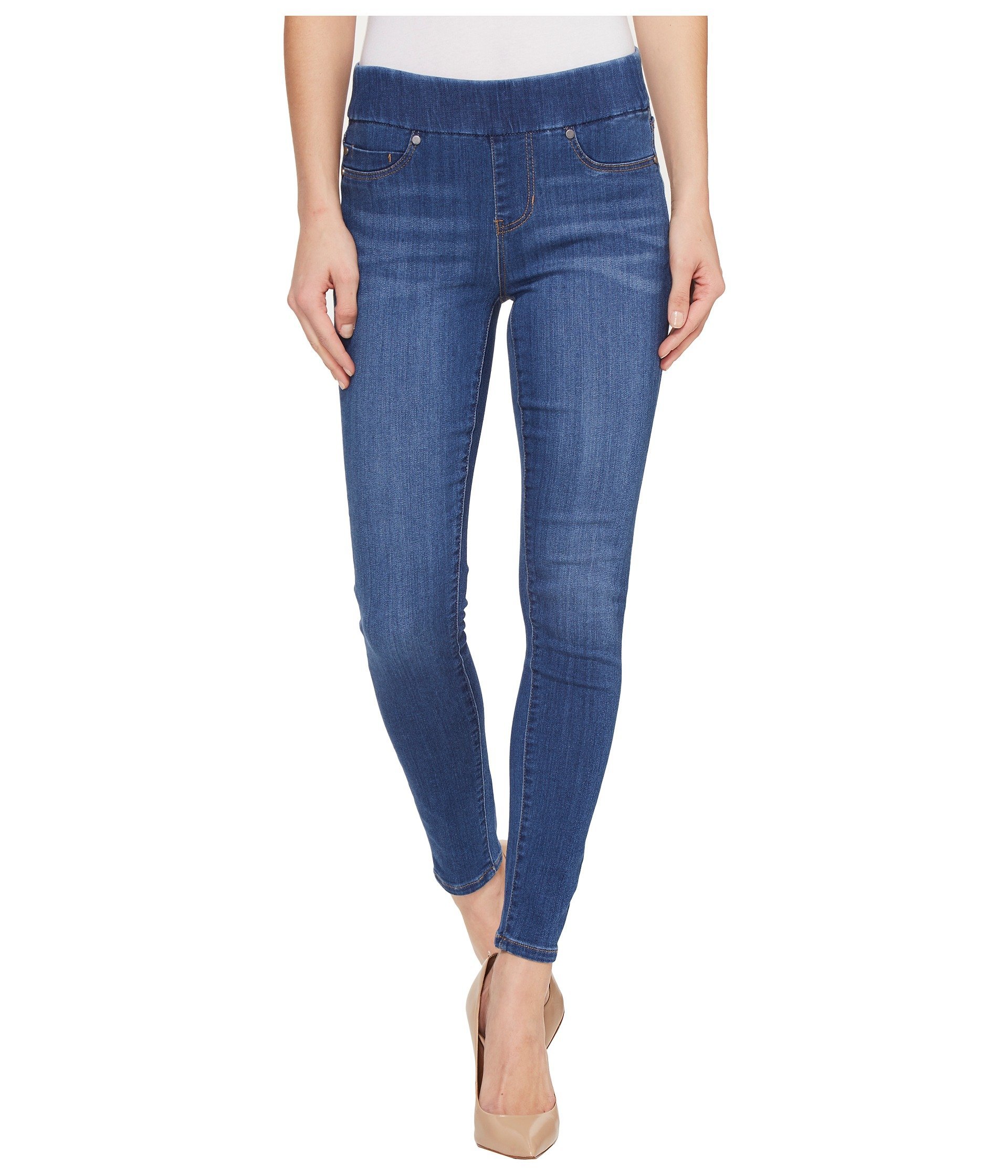 LiverpoolSienna Pull-On Ankle in Silky Soft Denim in Coronado Mid Coronado Mid 8 28