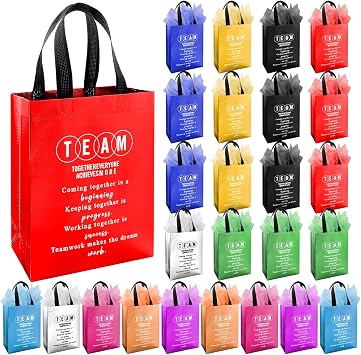 Addblu 25 Pack Employee Appreciation Gift Bags Bulk with Handles