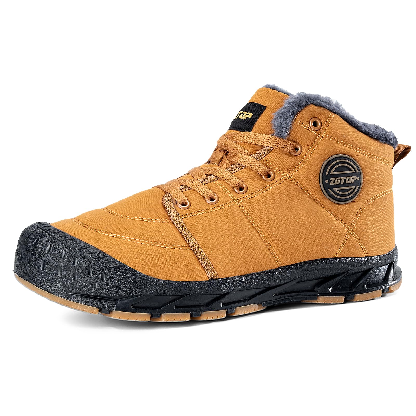 Botas de nieve para hombre, botas de invierno para hombre, botas de invierno para hombre, botas de invierno para hombre, botas de invierno impermeables con forro de piel, botas de invierno cálidas