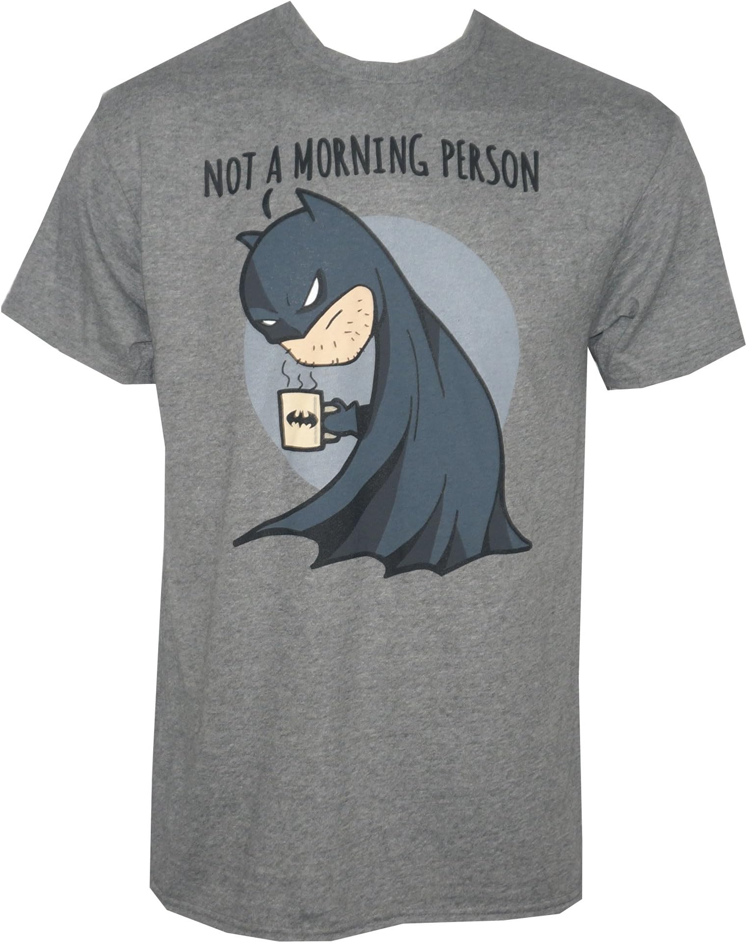 Not A Morning Person Batman T-Shirt Grey