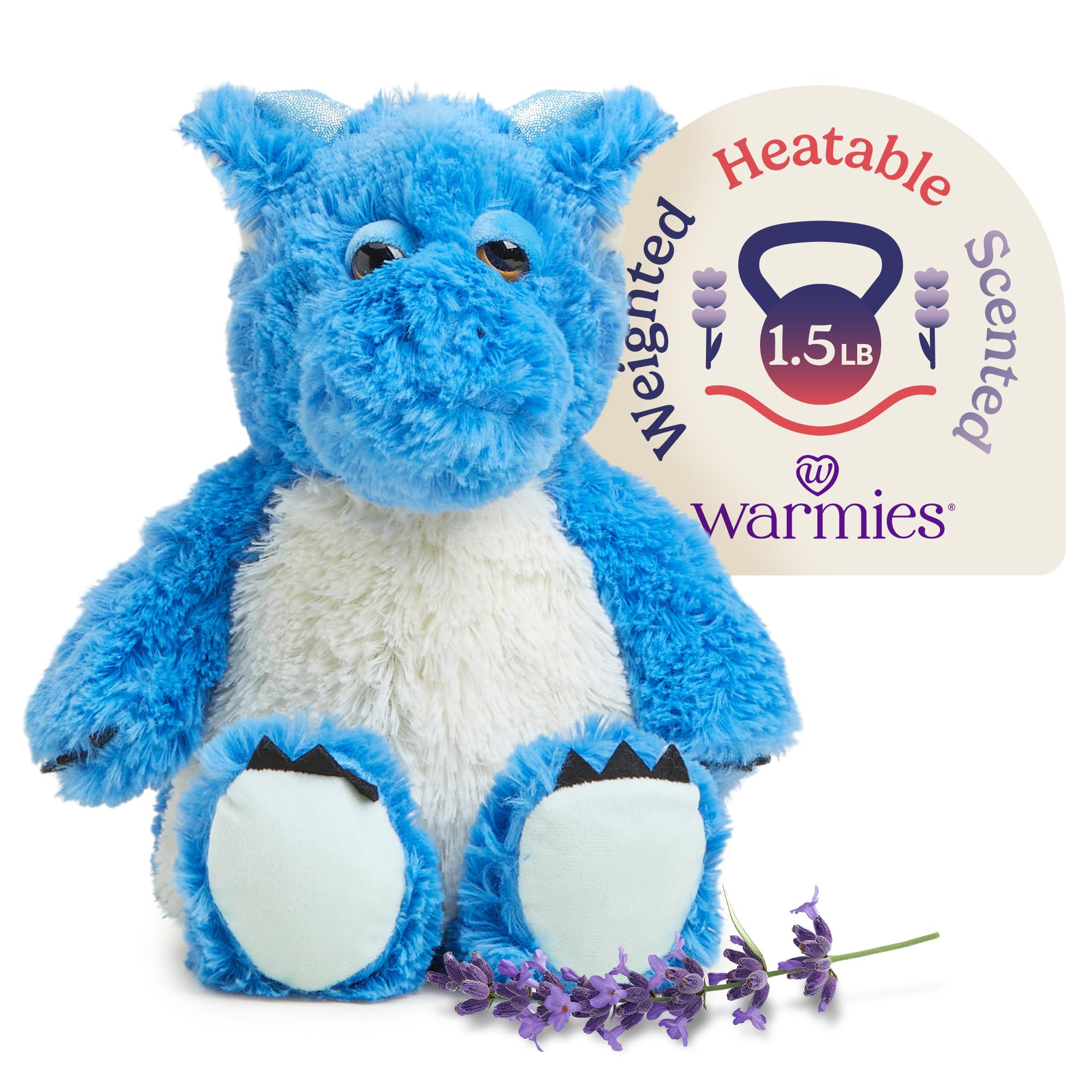 - Microwavable & Weighted Stuffed Animals, Dragon - Heated Stuffed Animal Plushie for Warmth & Comfort - Cute Soft Plush Toys for Adults & Children (Boys, Girls, Babies & Toddlers)