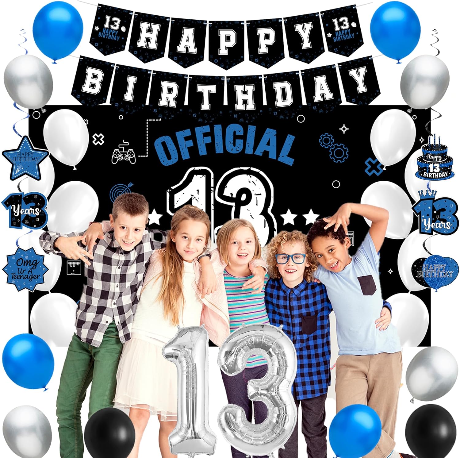 Disney Bluey Bathrobe for Toddler Boys - Super Soft Fleece Sleepwear  (2T-4T) - Walmart.com Disney SLEEPWEAR Vlipoeasn 13歳の誕生日デコレーションセット 男の子、女の子用、41点 ブラック ブルー 13歳の誕生日背景バナー ブラッ