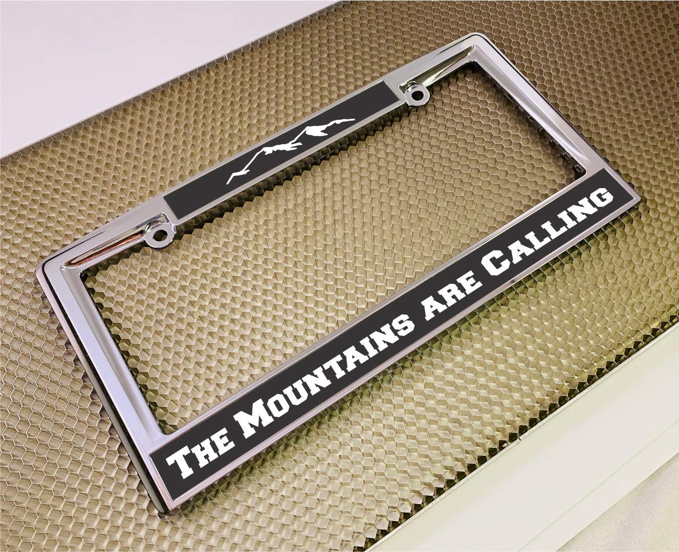 Custom Personalized Heavy Duty Chrome Metal Car License Plate Frame with Free c - Picture 7 of 132