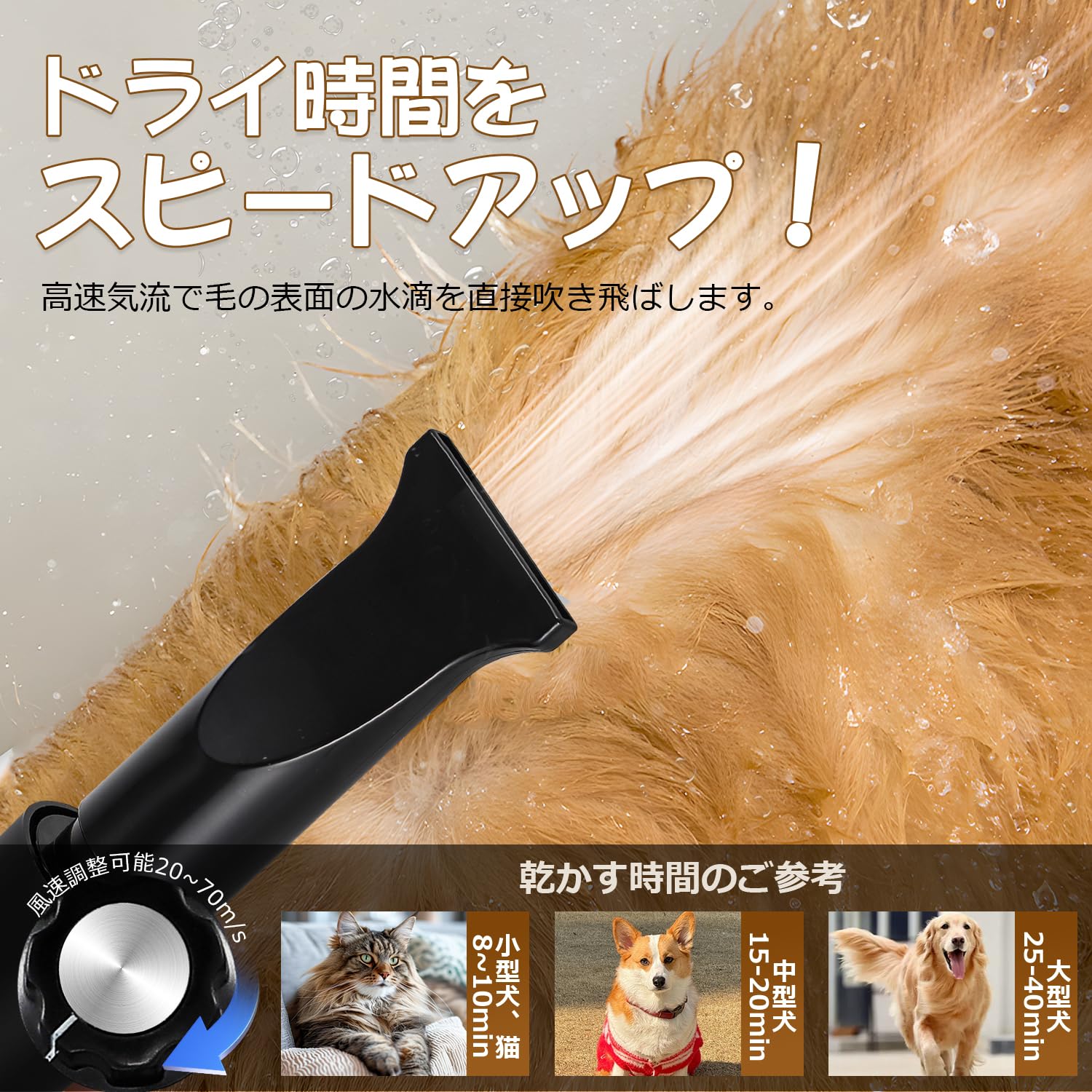 ペットドライヤー 吹き飛ばし 【公式通販】