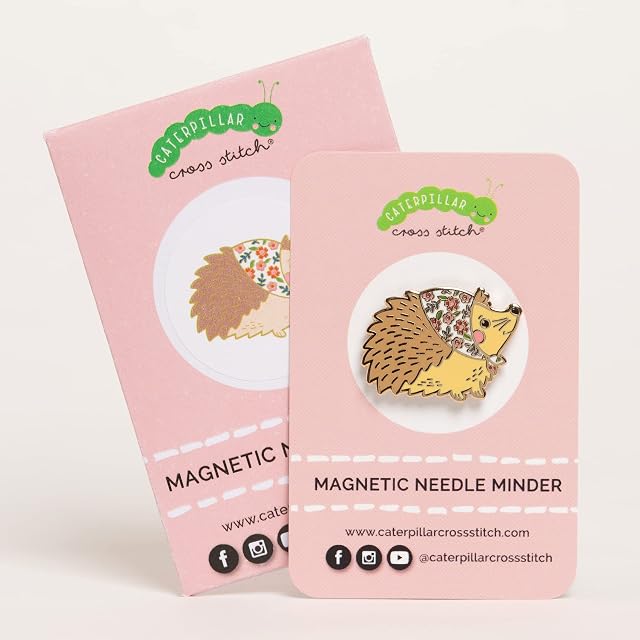 Needle Minder - Hedgehog for Cross Stitch, Sewing, Embroidery and Needlework Accessories, Enamel and Magnetic