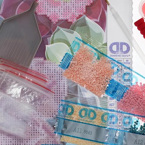 Miniatura 6 de DIAMOND ART BY LEISURE ARTS Río de cristal manchado, 12 x 12 pulgadas, kits de pintura de diamantes intermedios para adultos, arte para adultos,