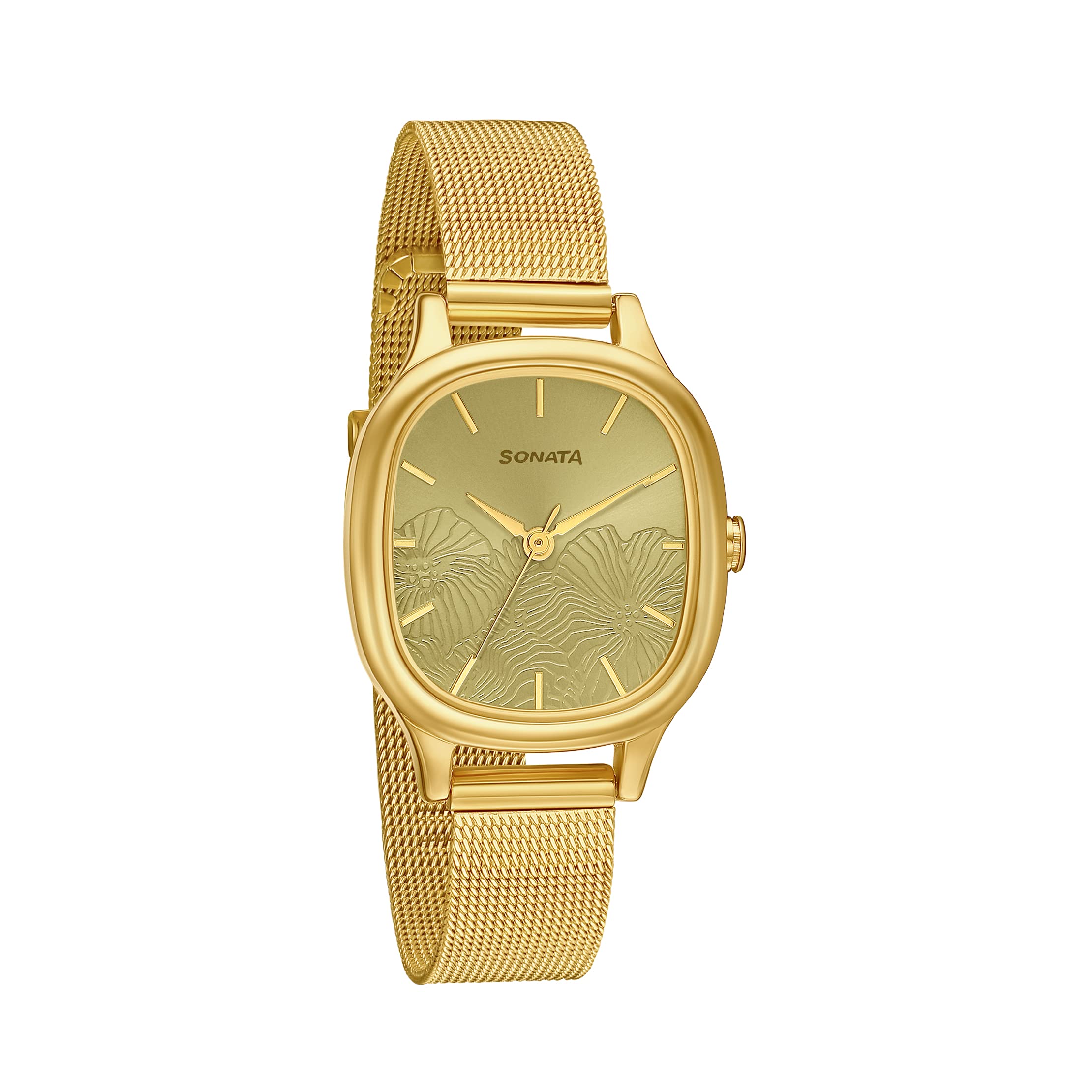 Sonata Linnea Green Dial Women Watch with Stainless Steel Strap-NS8173YM02 (B09GVJGBGK) Amazon Price History, Amazon Price Tracker