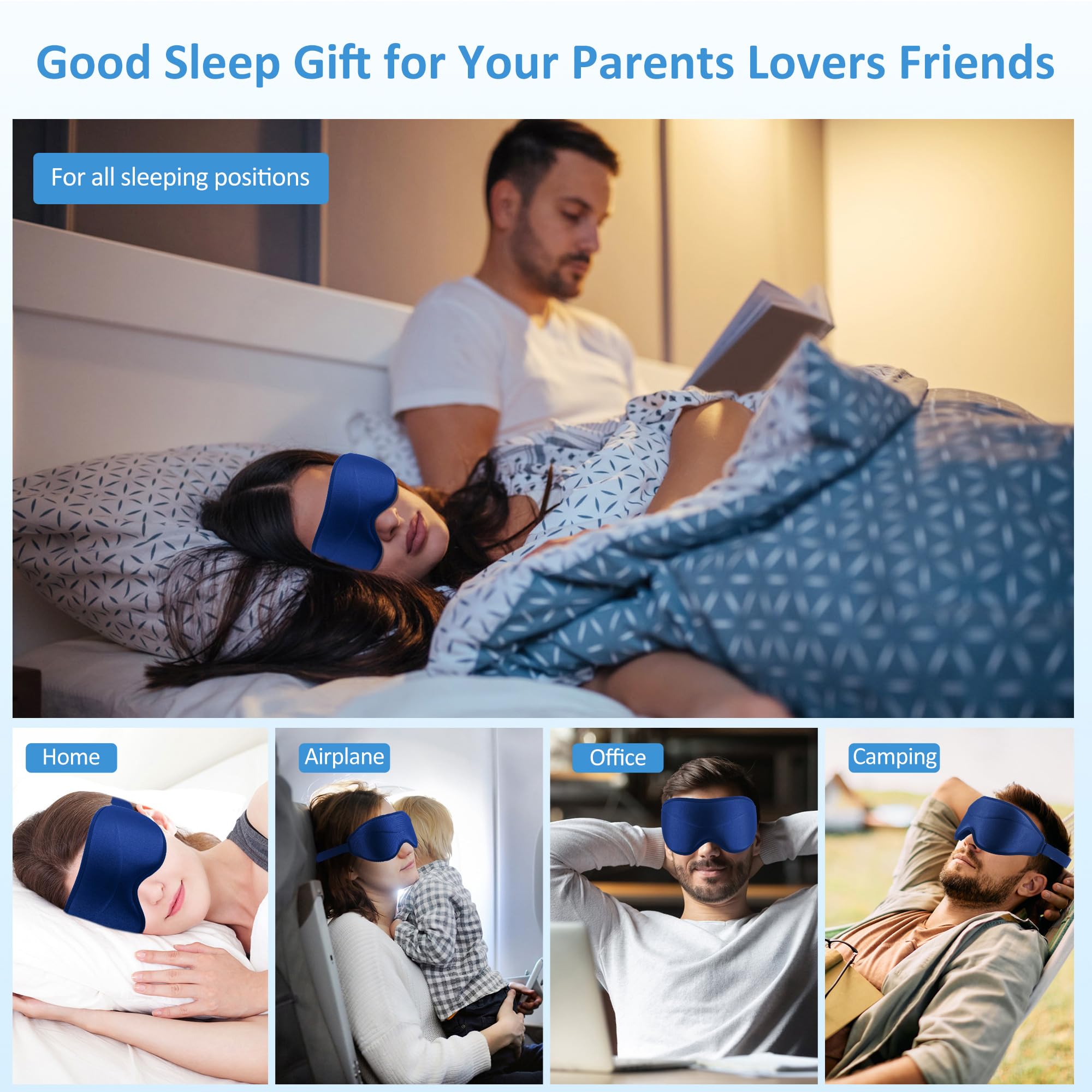 Maschera Per Dormire In Seta: Morbida, Regolabile E Con Cuffie Incluse