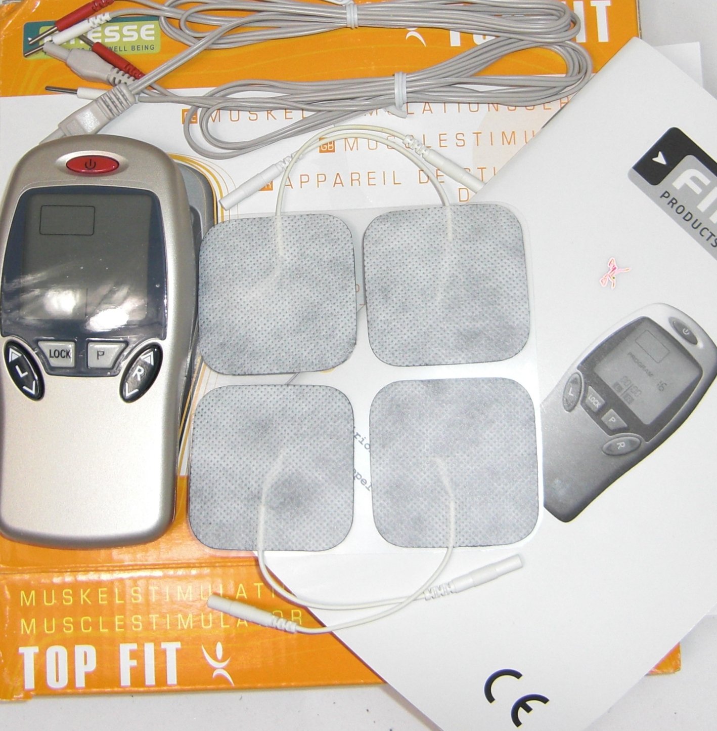 TOP FIT FINESSE EMS TENS Wellnes Gerät Muskel Trainer Muskelstimulationsgerät Muskelaufbau