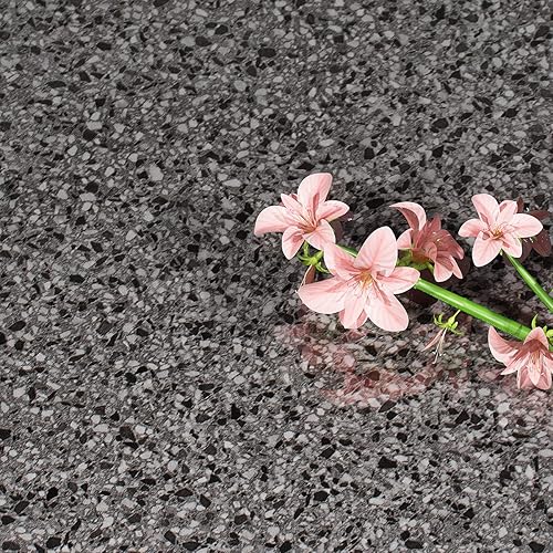 Miniatura 7 de Livelynine Papel adhesivo de granito de ceniza de 15.8 x 394 pulgadas para encimeras, mesas, armarios de escritorio, papel tapiz para encimeras de