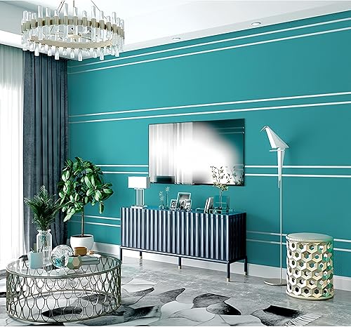 Papel tapiz 3D de terciopelo de piel de ciervo de alta gama, líneas geométricas nórdicas, moderno, simple, iluminación de sala de estar, fondo de