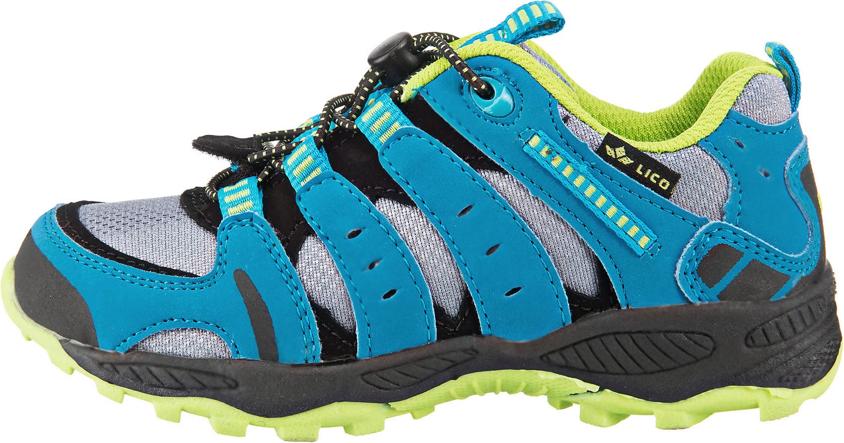 Lico Unisex Kinder Fremont Trekking-& Wanderhalbschuhe, Grau Blau Lemon, 38 EU