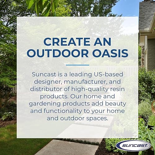 Miniatura 10 de Suncast Paquete de 2 cajas de almacenamiento pequeñas de 22 galones para interiores o exteriores, con atractivo asiento de banco y tapa reforzada,