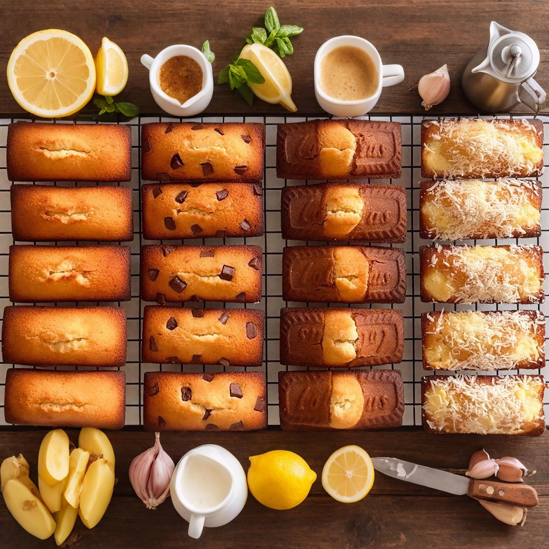 Madeleine-Form aus Kohlenstoffstahl mit 8 Mulden, antihaftbeschichtete Backform for Finanzkuchen, Muffins und kleine Desserts