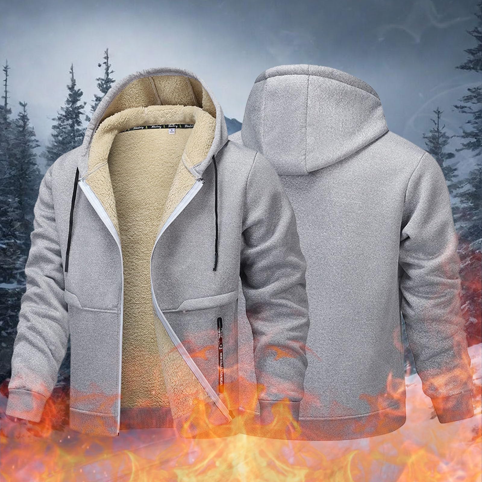 Generisch Chubasquero para hombre, impermeable, transpirable, chaqueta funcional para exteriores, senderismo, cortavientos, capucha A36
