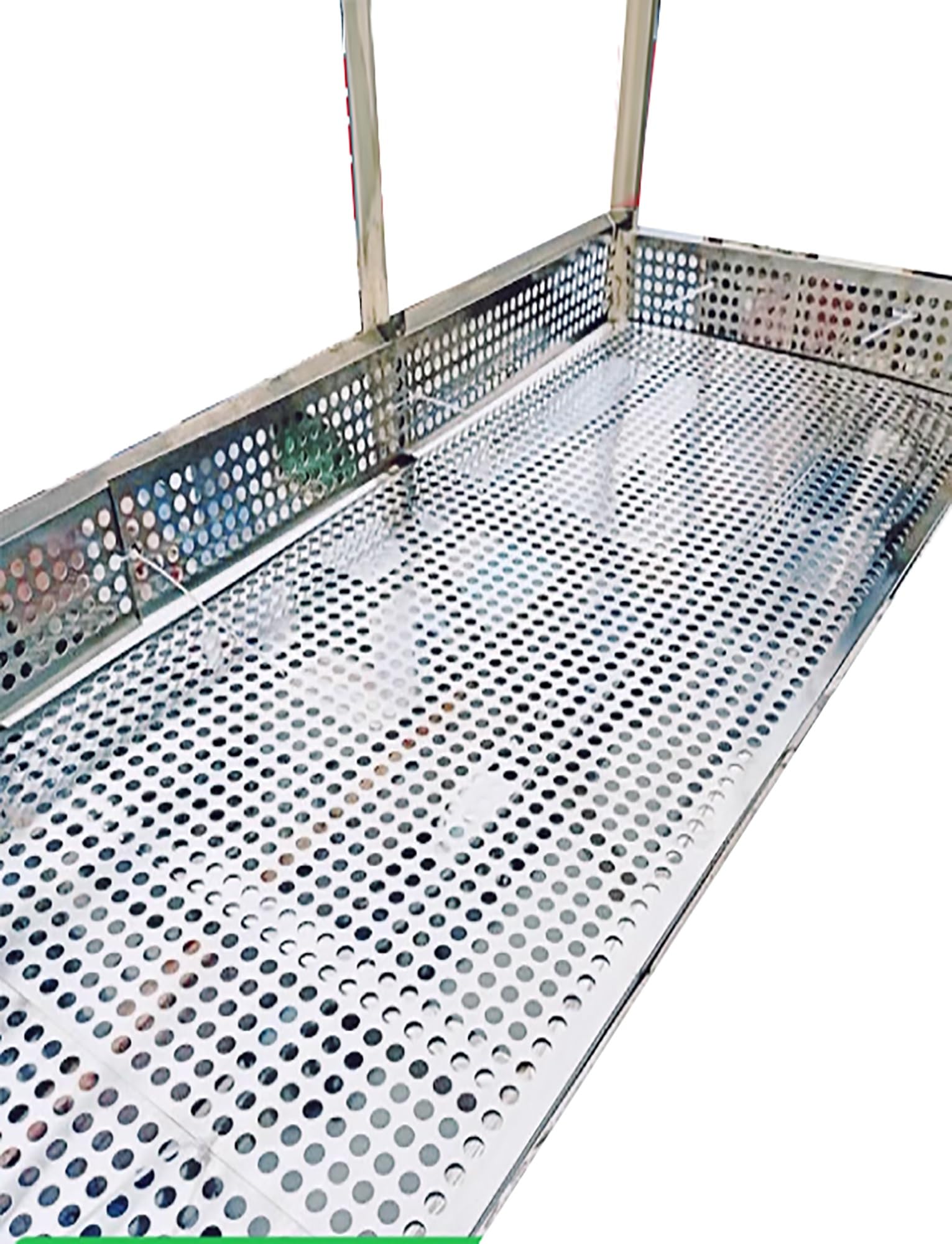Lamiera metallica espansa in acciaio inossidabile 304, piastra a rete perforata, schermo anticaduta con lacci e guanti (70 x 320 cm) per edilizia e uso industriale