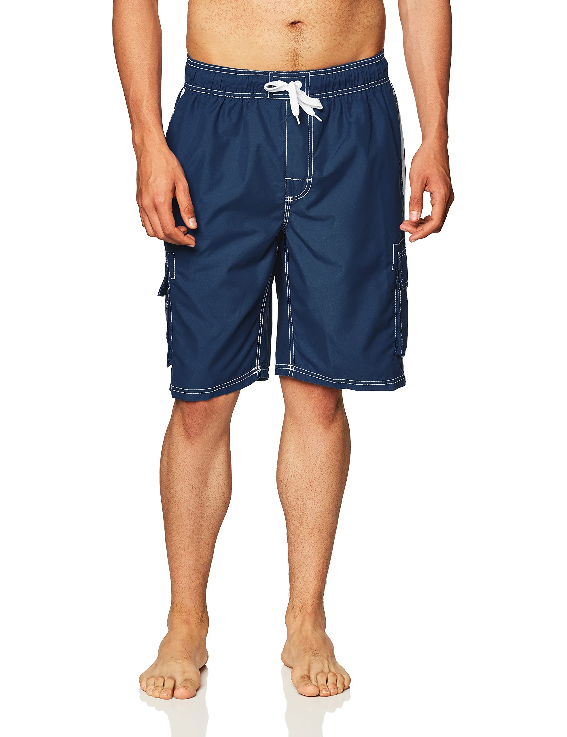 asbury threadz Men's Mako Core Performance Elastic Waist Swim Trunk-picture-26