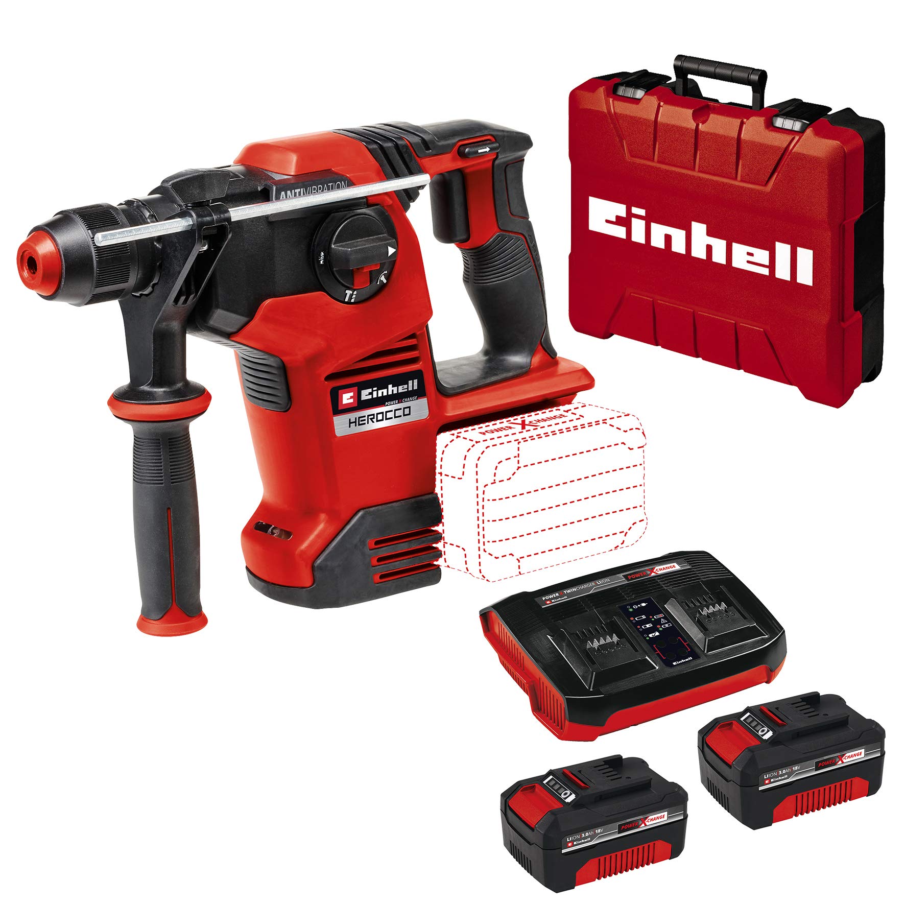 Einhell HEROCCO 36/28, marteau perforateur sans fil, 36V, 3.2 J