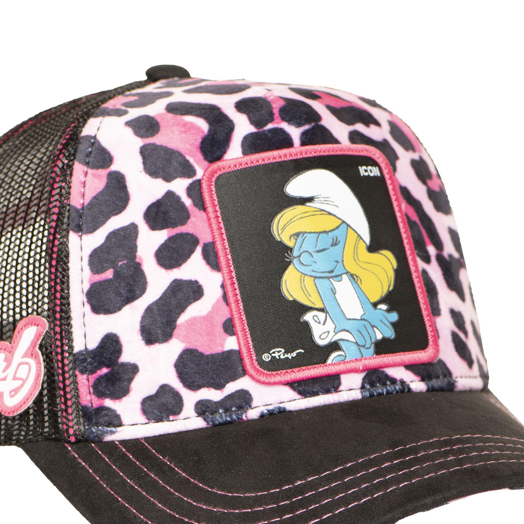 Capslab Gorra Trucker The Smurfs Icon Mujer - Camionero de Beisbol Malla Snapback, con Visera Verano/Invierno Primavera Verano Otoño Invierno