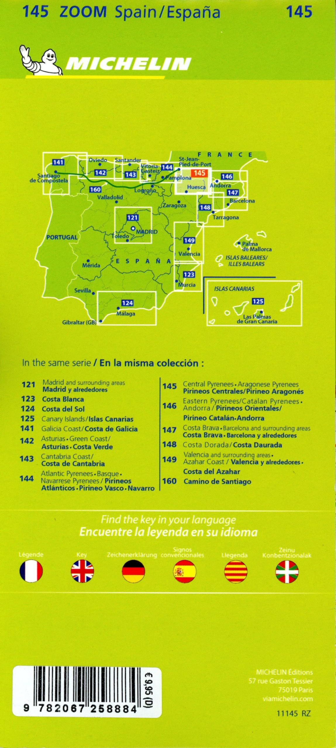 Mapa Zoom Pirineos Centrales / Pirineo Aragones (11145): Straßen- und Tourismuskarte 1:150.000; Auflage 2023: 145