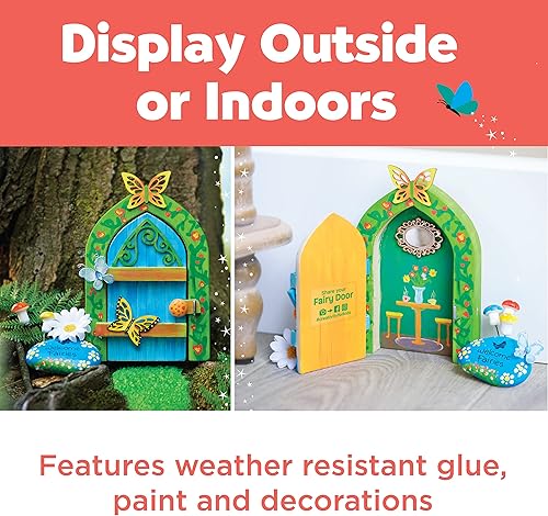 Miniatura 6 de Creativity for Kids Kit de puerta de hadas de mariposas, pintura de artes y manualidades para niños, regalos creativos para niñas y niños de 6 a 7
