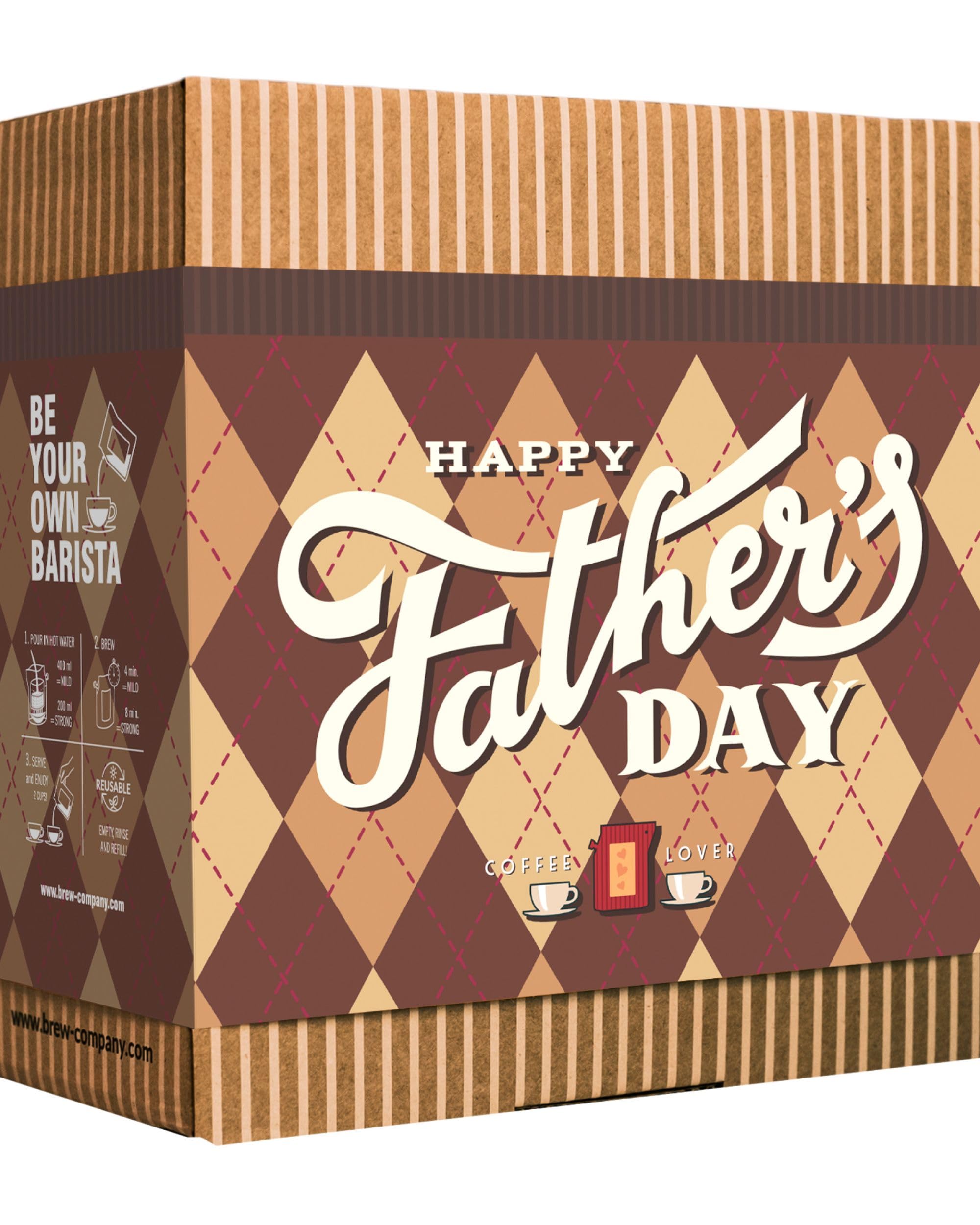 Cadeaux de fête des pères pour papa avec les meilleurs cafés du monde entier - Cadeau de fête des pères pour homme à brasser et à déguster à tout moment et partout - Cadeau de fête des pères avec 5