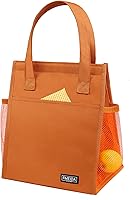 Vista 14 de Fmeida Bolsa de Almuerzo Aislada para Mujeres, Bolsas de Almuerzo Pequeñas de 6.75L con Múltiples Bolsillos, Bolsa Térmica Reutilizable