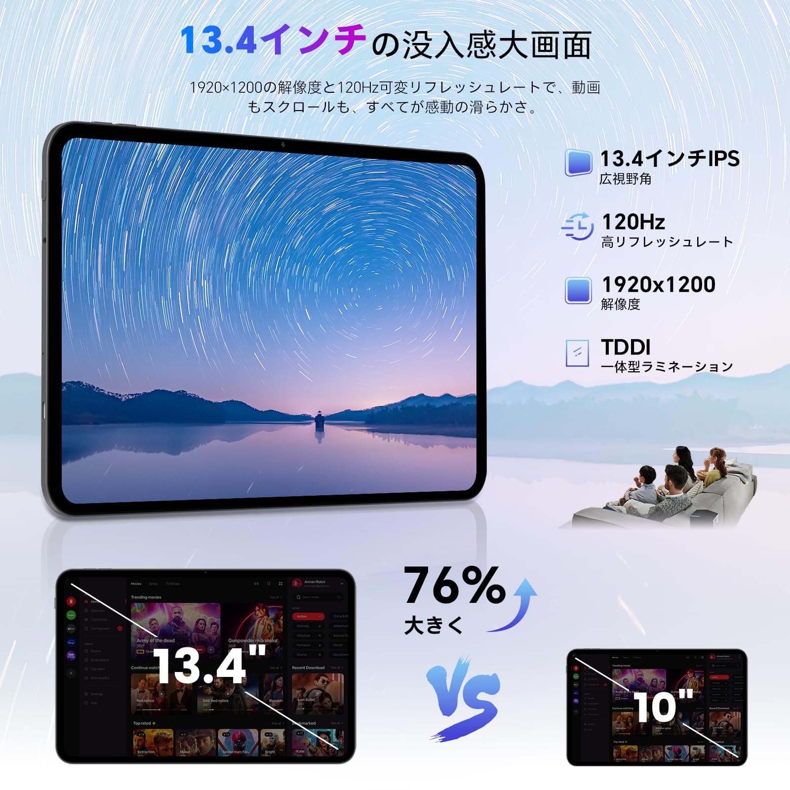 Amazon.co.jp: TECLAST T65 タブレット 13インチ Android16 大画面