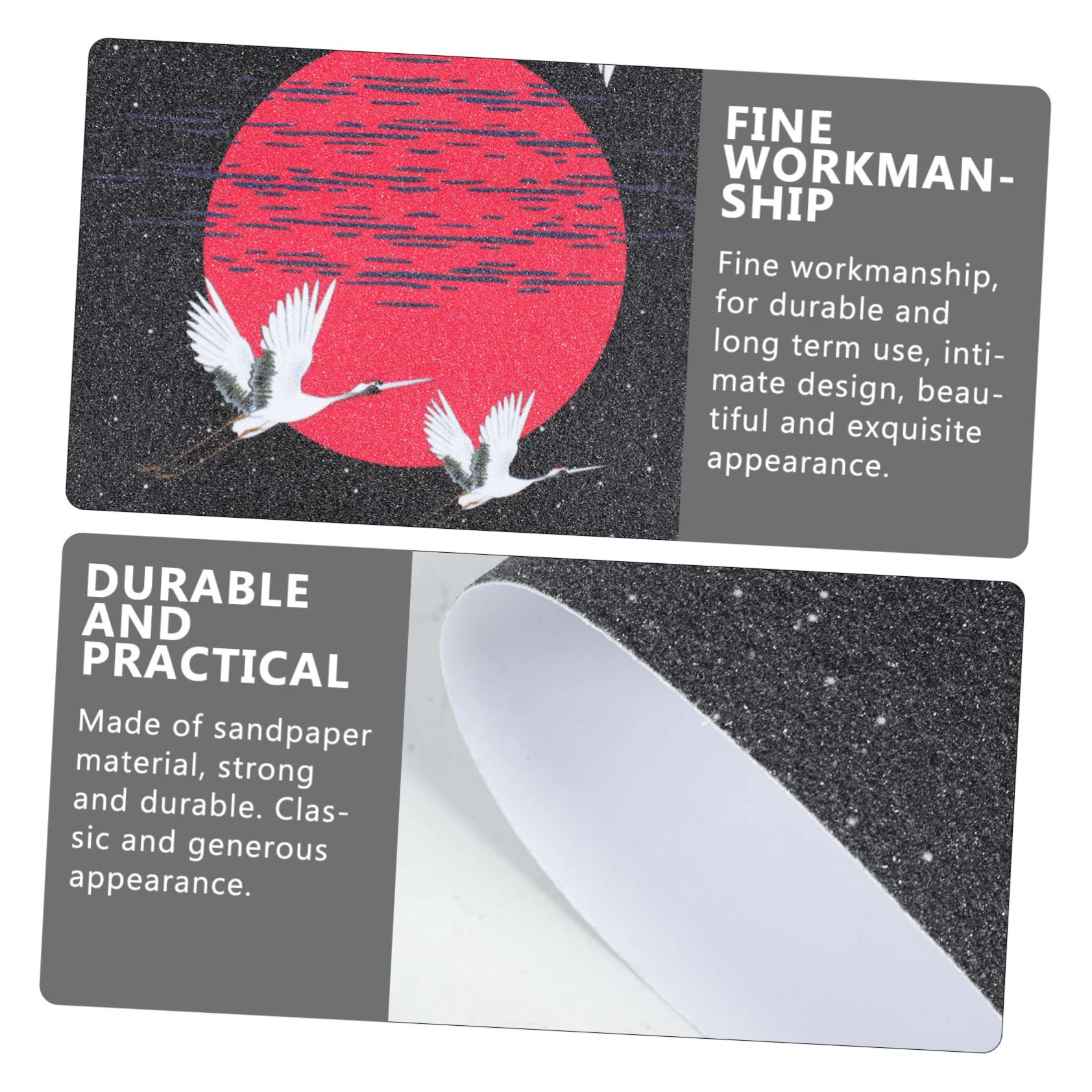 Yardwe 3stücke Bunte Rutschfeste Grip-tape Aufkleber Für Skateboards Wasserdichtes Selbstklebendes Sandpapier Für Scooter Und Mountainbikes Einfache Anwendung Blasenfrei Abnehmbar Kein