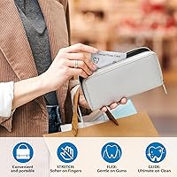 Vista 5 de Dental Floss Deep Clean Waxed Floss in a Credit Card with Mirror,Perfect for People with Tight & Small Gaps Between Teeth Slides Smoothly &