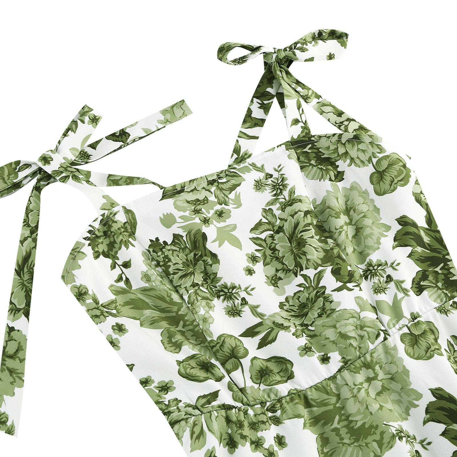 Générique Robe Boheme Chic Bretelles Spaghetti Coton Boheme Robe à Bretelles Elegant Chic Robes Lin sans Manches DéContracté Quotidien Boho Plage Vacances Vacances