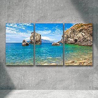 Canvas Wall Art Bay of Panarea Giclee Prints Artwork Modern Painting Pictures Wall Decor for Home Office Bedroom Ready to ...