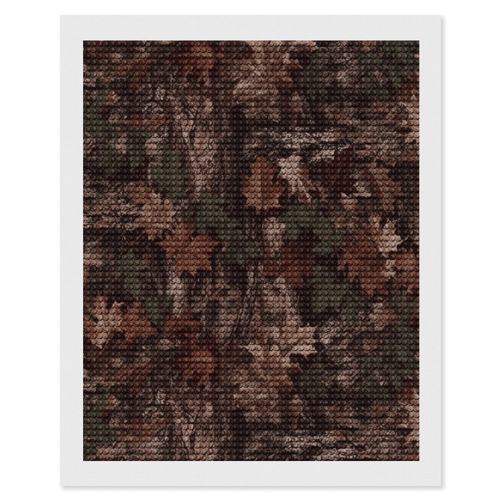 VstaDank Outfitter Tuff Camo Diamond Painting Kits Exquisite DIY Full Round Drill Diamond Dots Painting for Adults Beginner Diamond Photo Paint with Diamond Picture Art Wall Decor 16"x20"