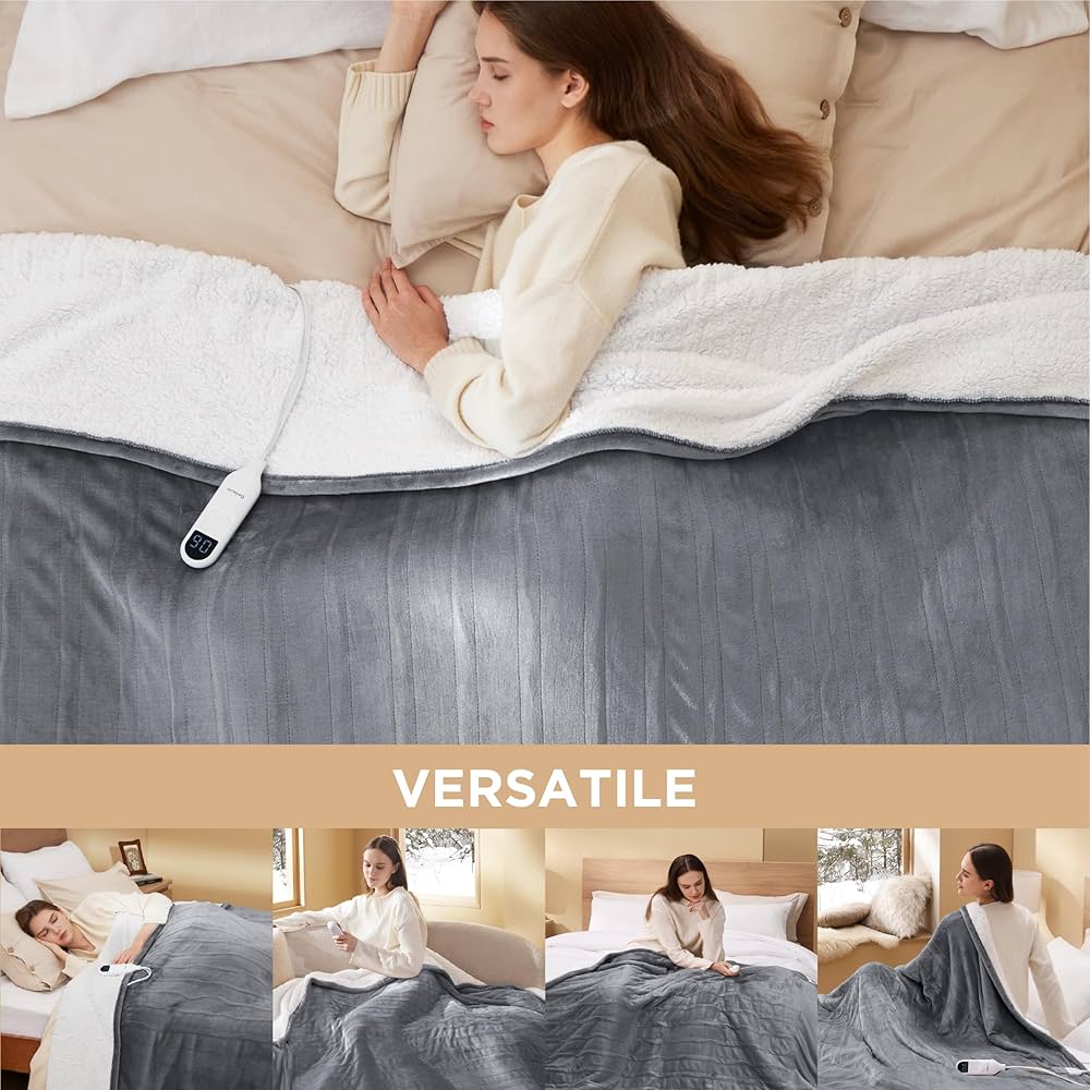 Amazon.com: Bedsure Electric Blanket Full Size - Soft