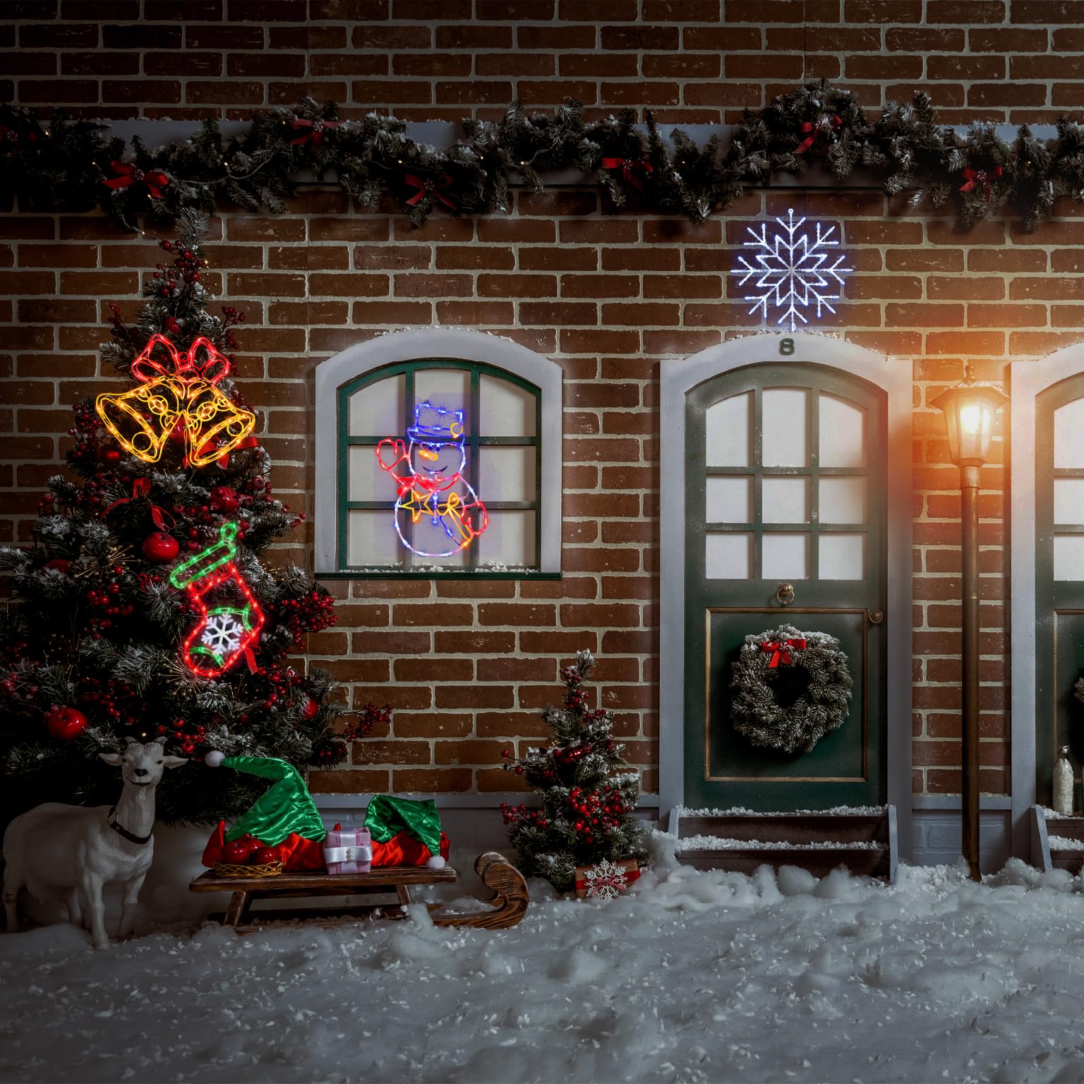 Activités Fete Des Peres TSLBW 50 Pcs Anneaux Lumineux De Noël Anneaux De Doigt Clignotants Pere Noel Led