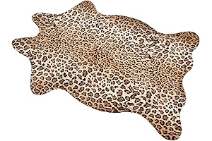 MACEVIA Leopard Print Rug: Unbound Style for Your Living Space